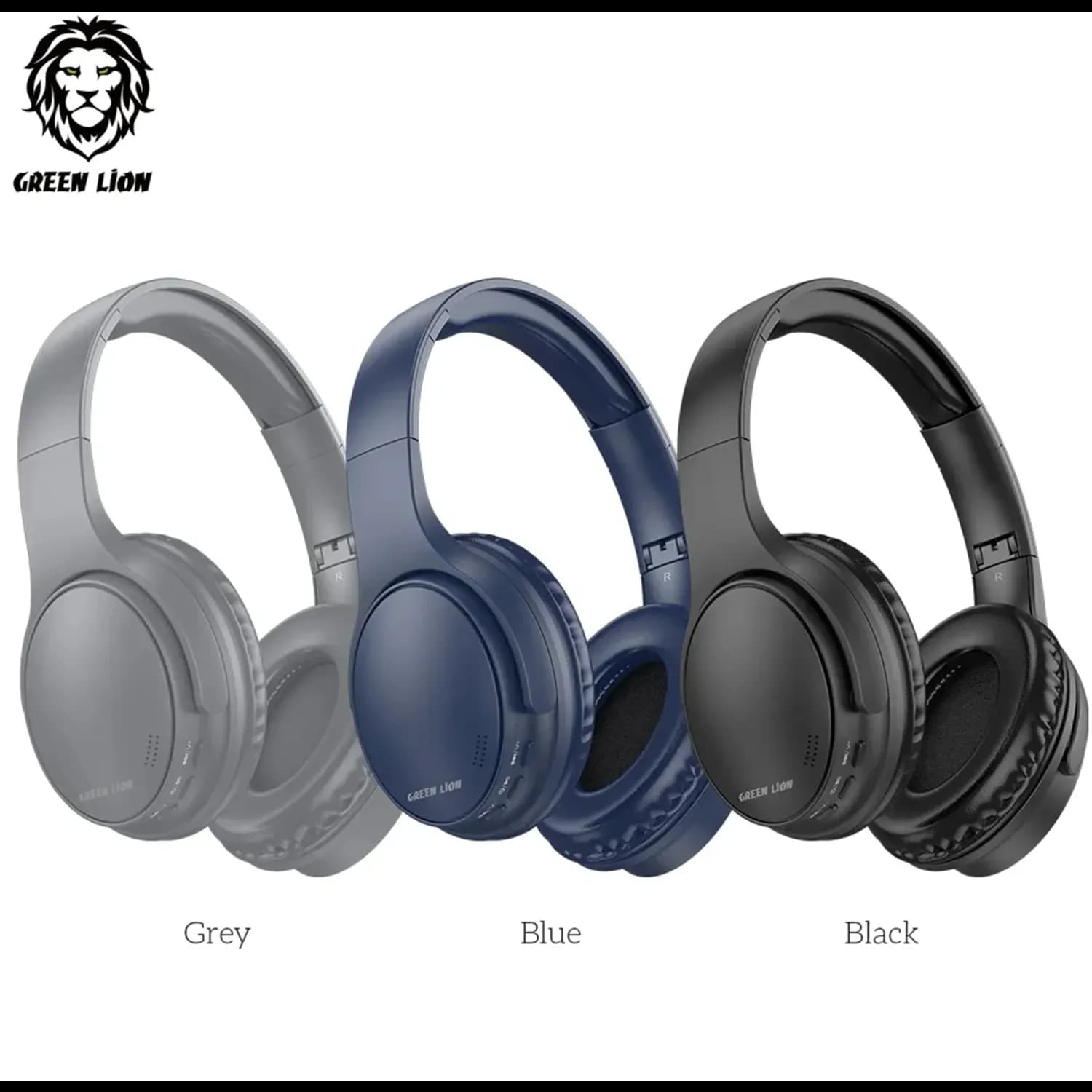 Green Lion Headphone Comfort Plus - Wireless BT5.3, Gray — Gray 3