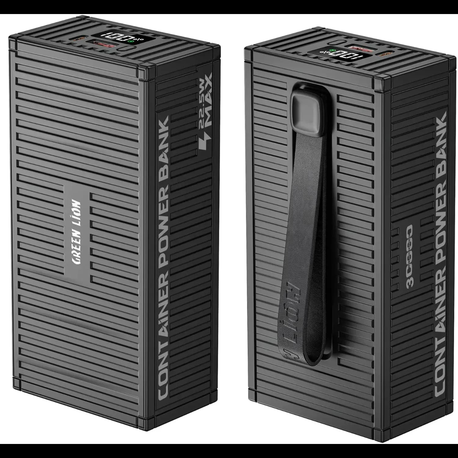 GREEN LION Power Bank 30000mAh PD 20W - 4-in-1 Cable, Black 1 GREEN LION Power Bank 30000mAh PD 20W - 4-in-1 Cable, Black 1