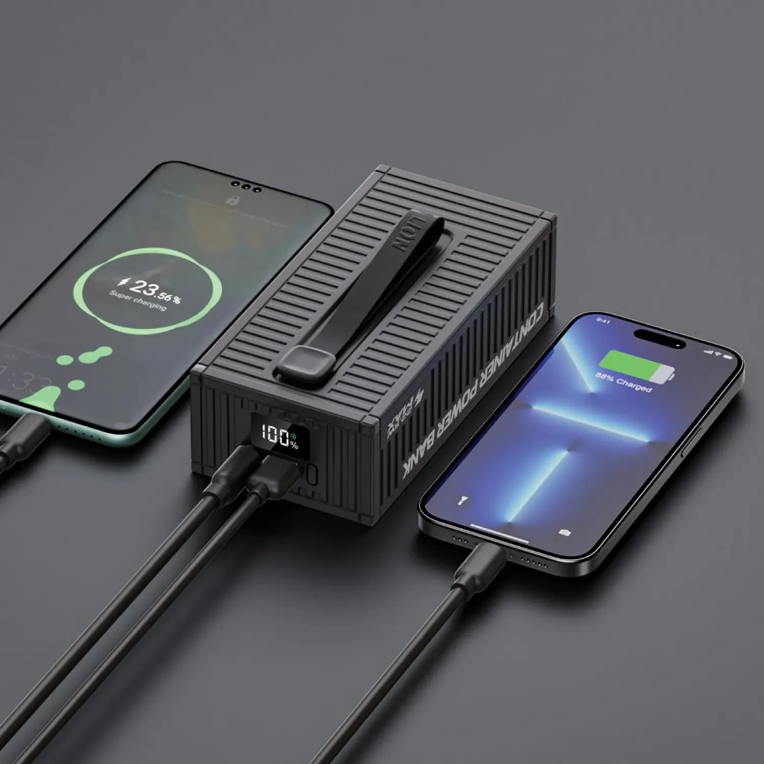 Green Lion Power Bank - 50000mAh, 20W PD, Black 2
