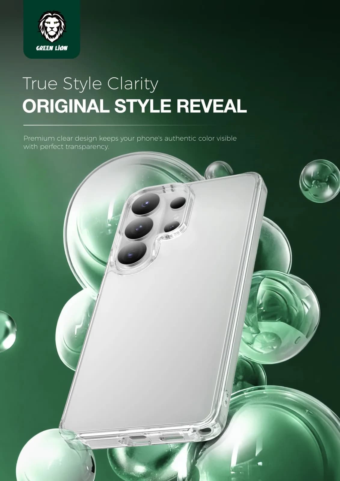 Green Lion Clear Case S26 - Antimicrobial, Drop Protection 4