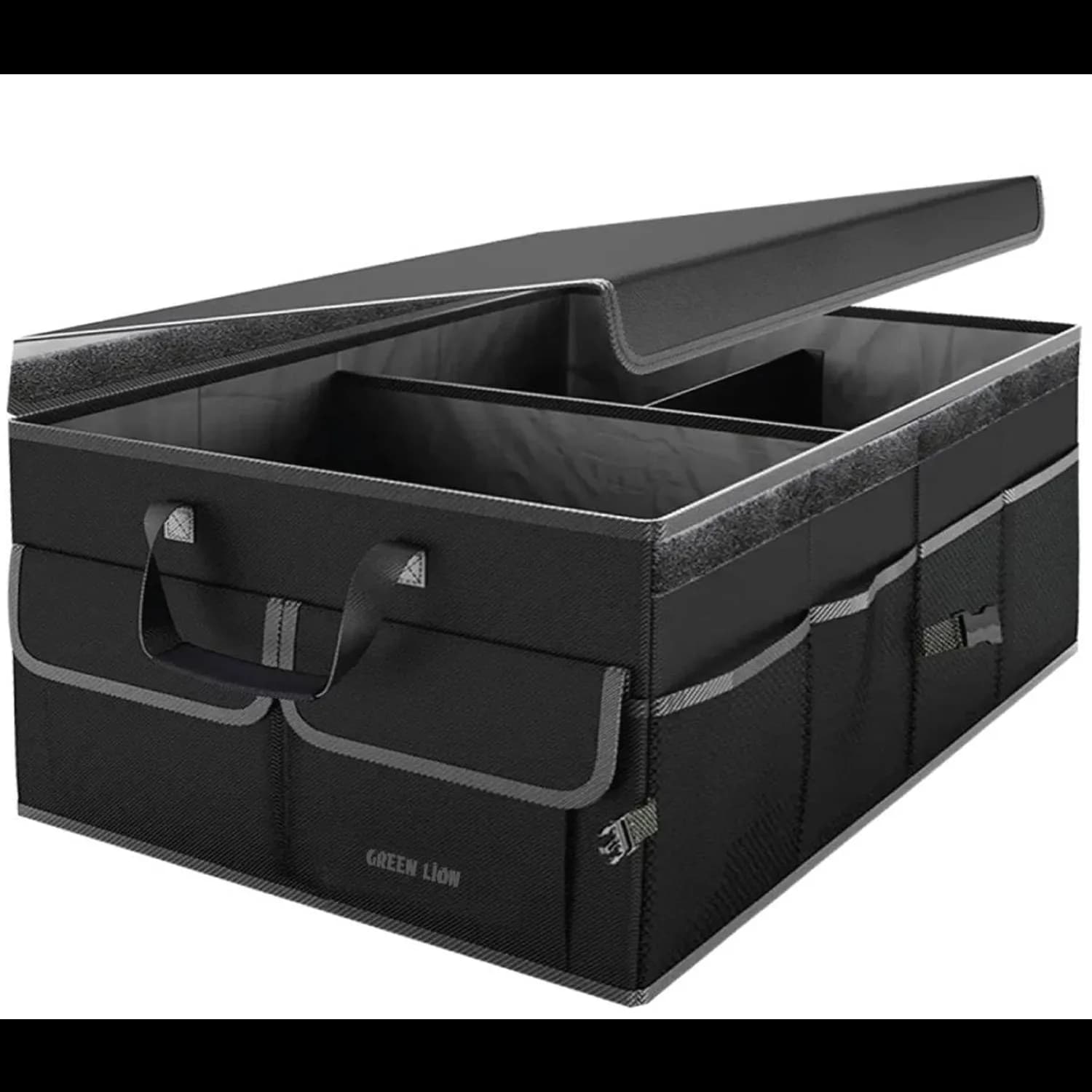Green Lion Car Trunk Organizer - 57L, Black 3