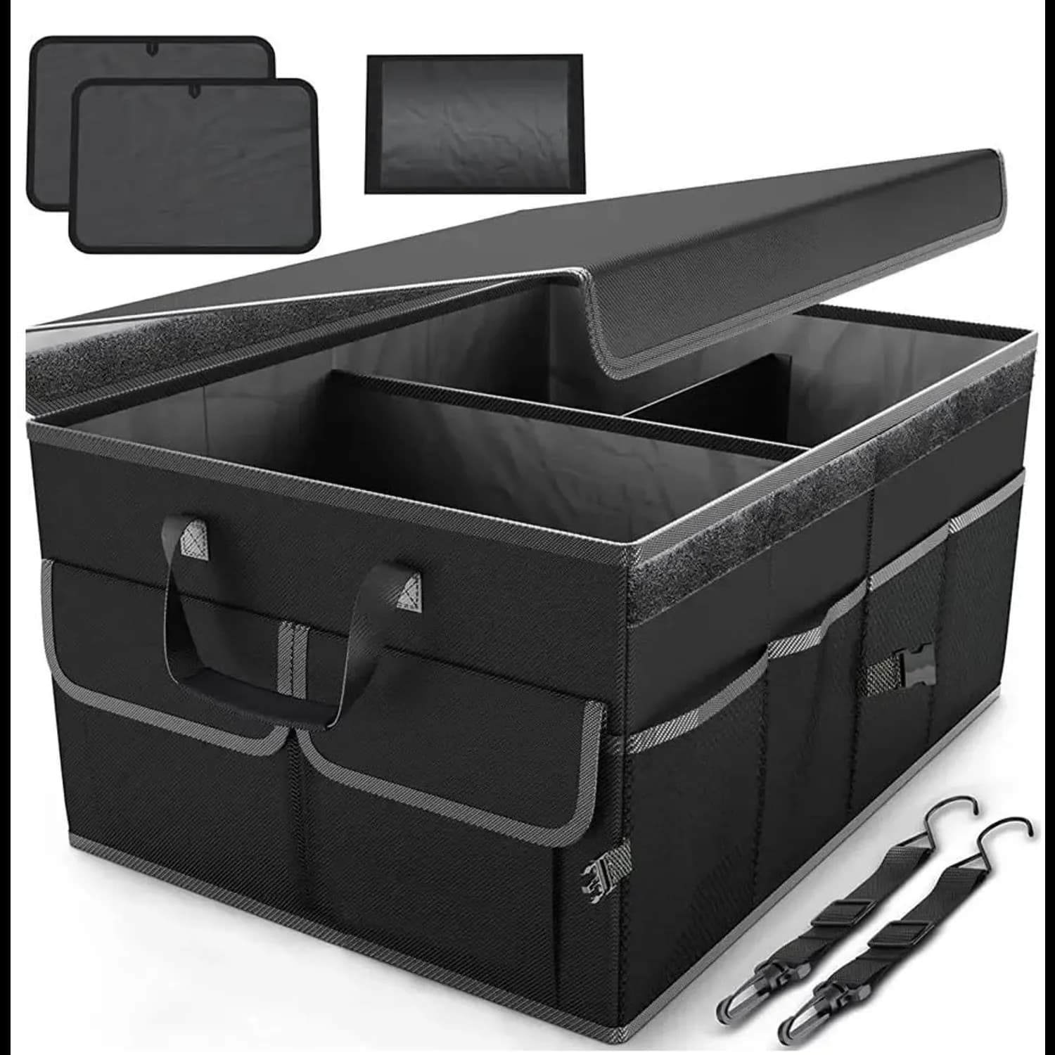 Green Lion Car Trunk Organizer - 57L, Black 1