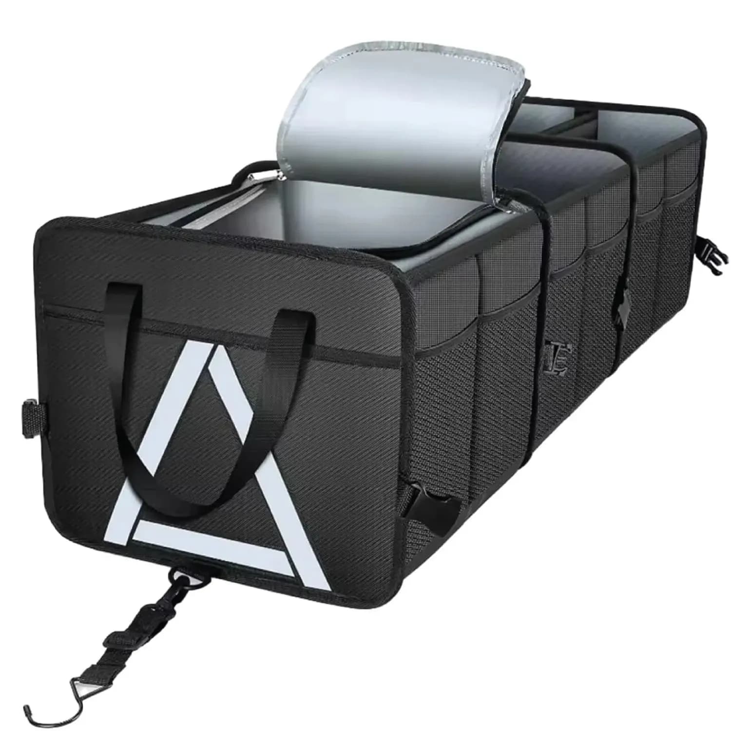 Green Lion Car Trunk Organizer - 80L, Foldable, Black 1