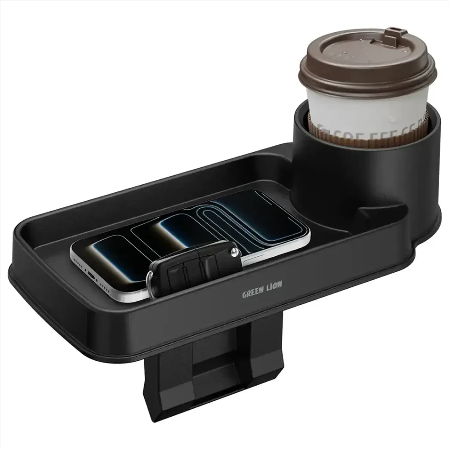 Green Lion Carvox Organizer GNCRVOXSTRG - Seat Gap, Cup & Storage, Black 1