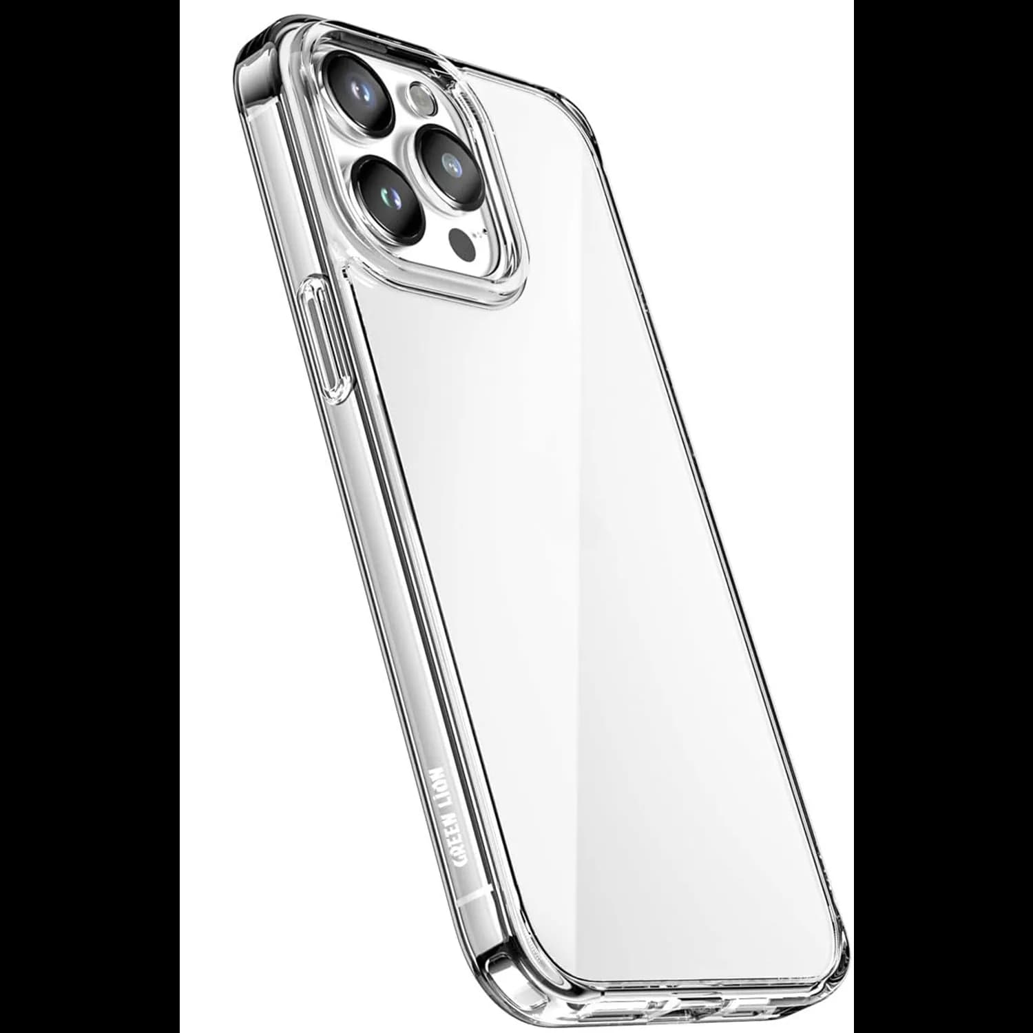 Green Lion iPhone 15 Pro Case - Clear, Shockproof Silicone 1
