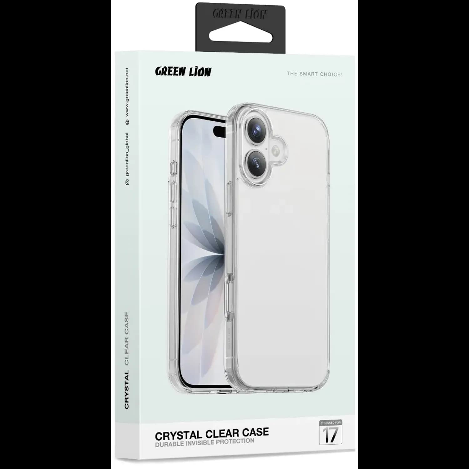 Green Lion iPhone 17 Case Hybrid Series - Magnetic, Clear
