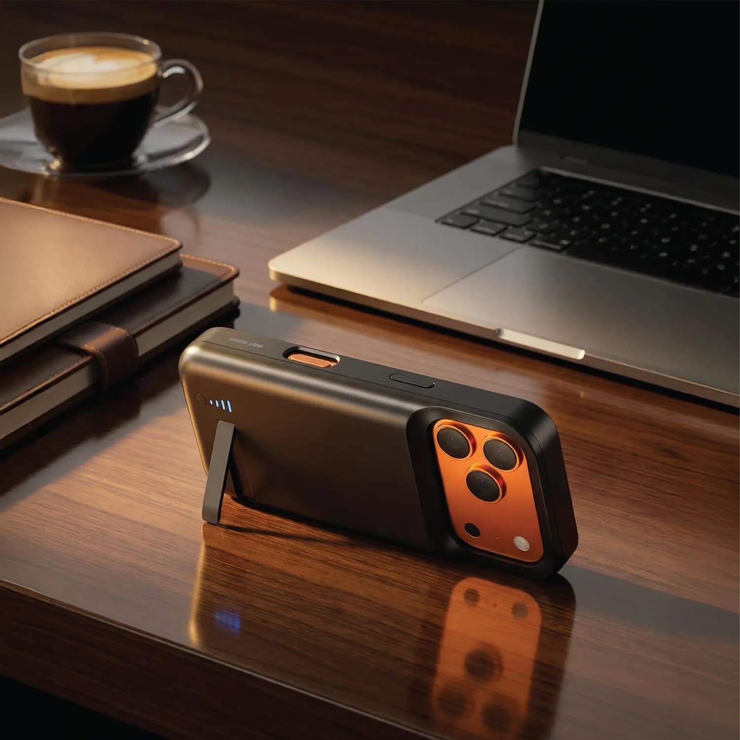 Green Lion Volt Case iPhone 17 Pro - 5000mAh Power Bank, Black 2