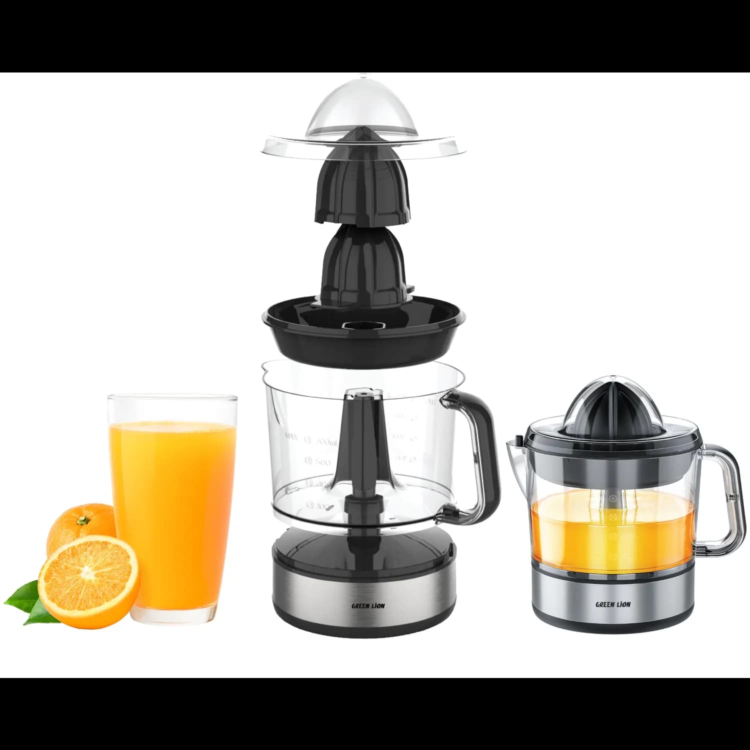 Green Lion Citrus Juicer - 700ml, Dual Rotation, Black 1 Green Lion Citrus Juicer - 700ml, Dual Rotation, Black 1