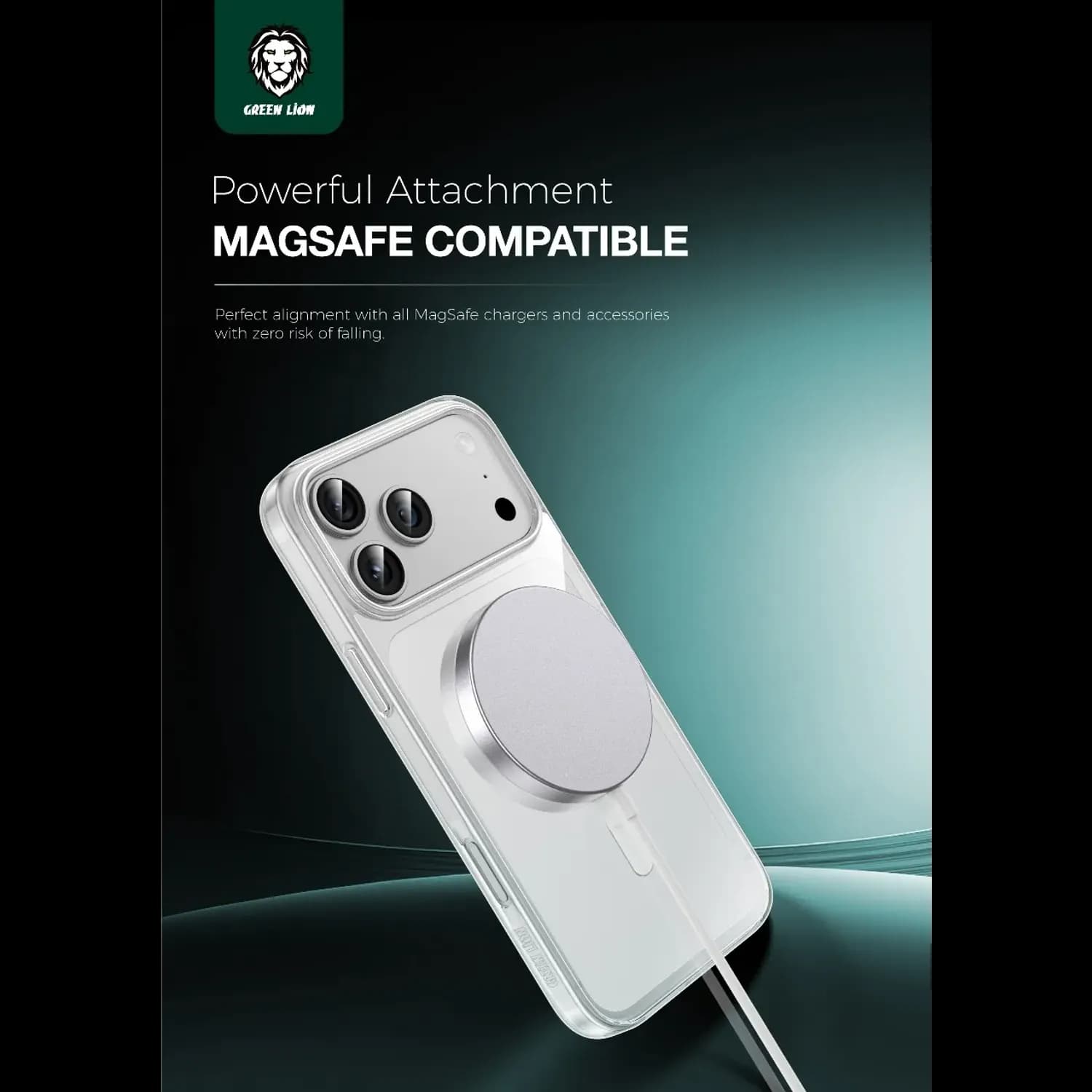 Green Lion Case iPhone 17 Pro Max - Ultra Clear, MagSafe Compatible 2