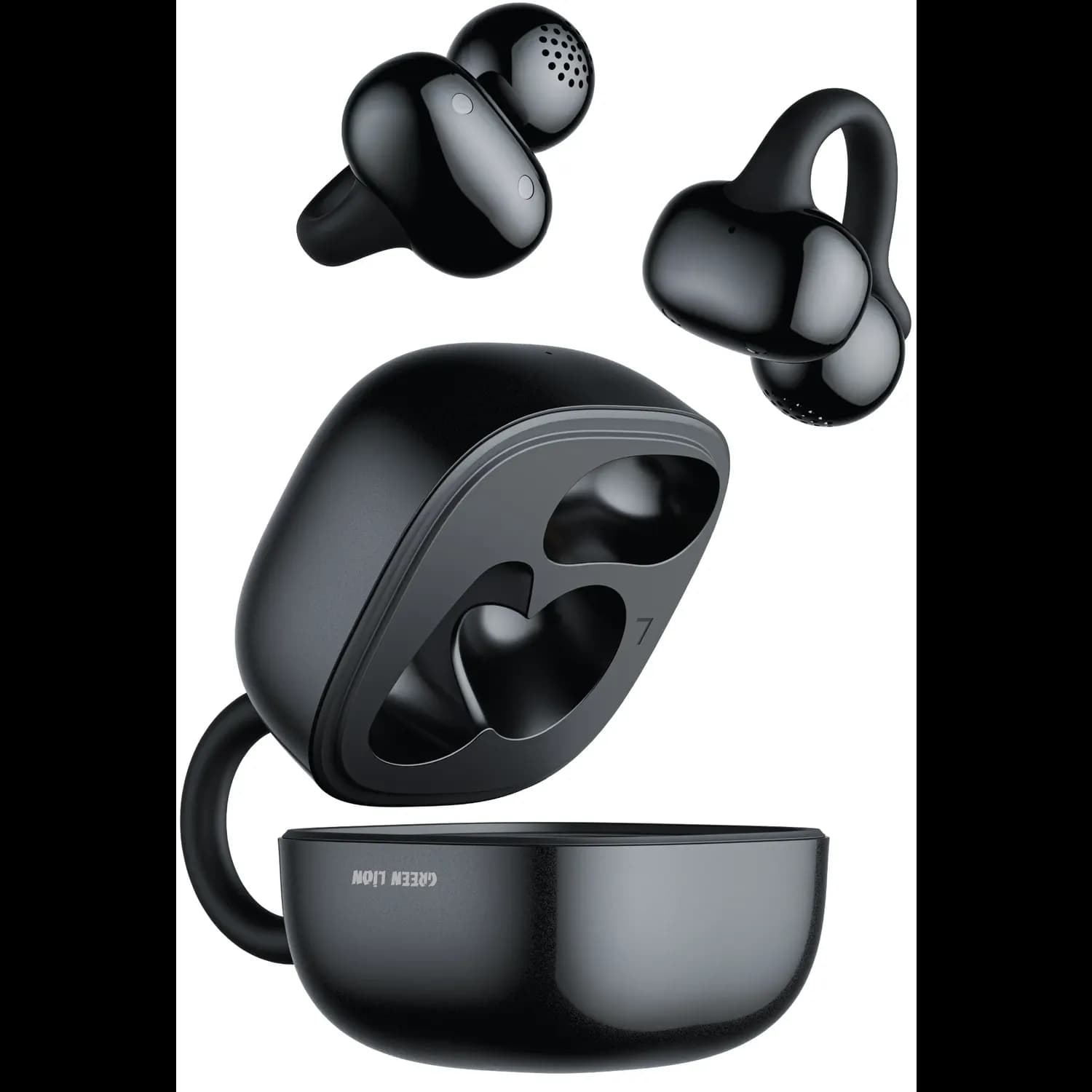 Green Lion Earbuds Cambridge - Open-Ear, Black 1