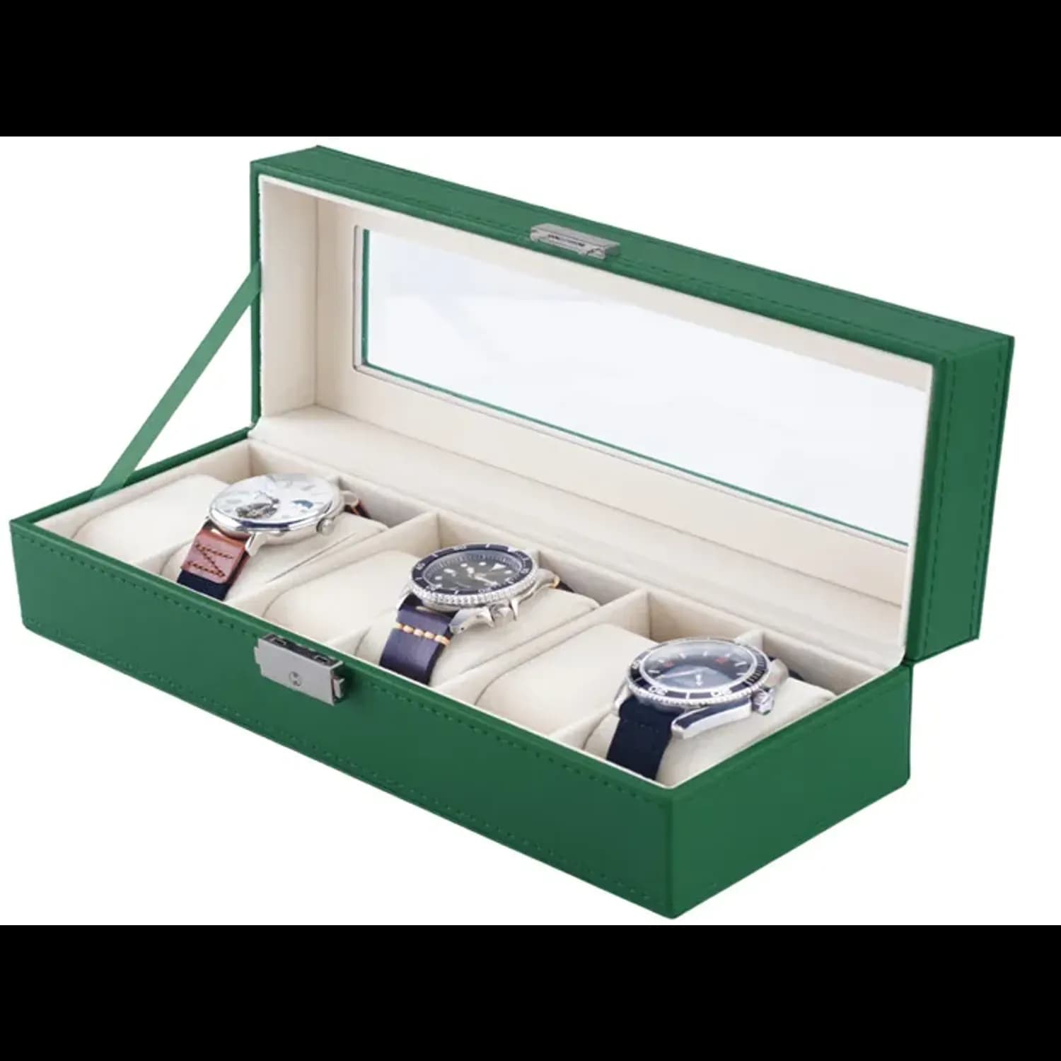Green Lion Watch Box Classic - 6 Slots, Intelligent Pro 1 Green Lion Watch Box Classic - 6 Slots, Intelligent Pro 1