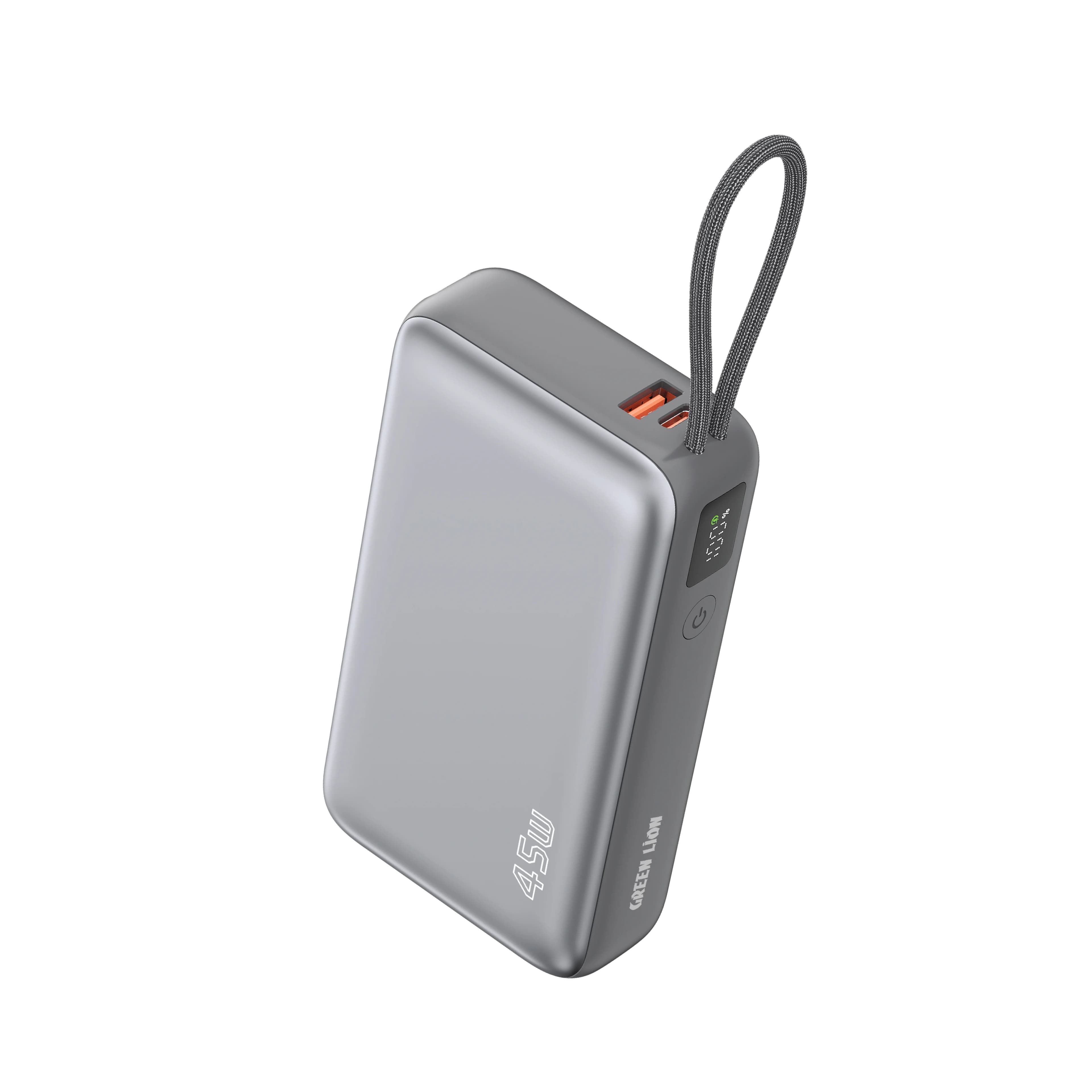 Green Lion Power Bank DAKAR GNDAPXA3P20GY - 20000mAh 45W PD, Grey 1 Green Lion Power Bank DAKAR GNDAPXA3P20GY - 20000mAh 45W PD, Grey 1