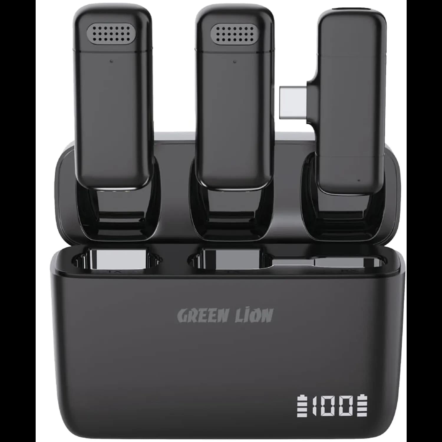 Green Lion Wireless Microphone GM-85X 3-in-1 - LED Display, Black 1