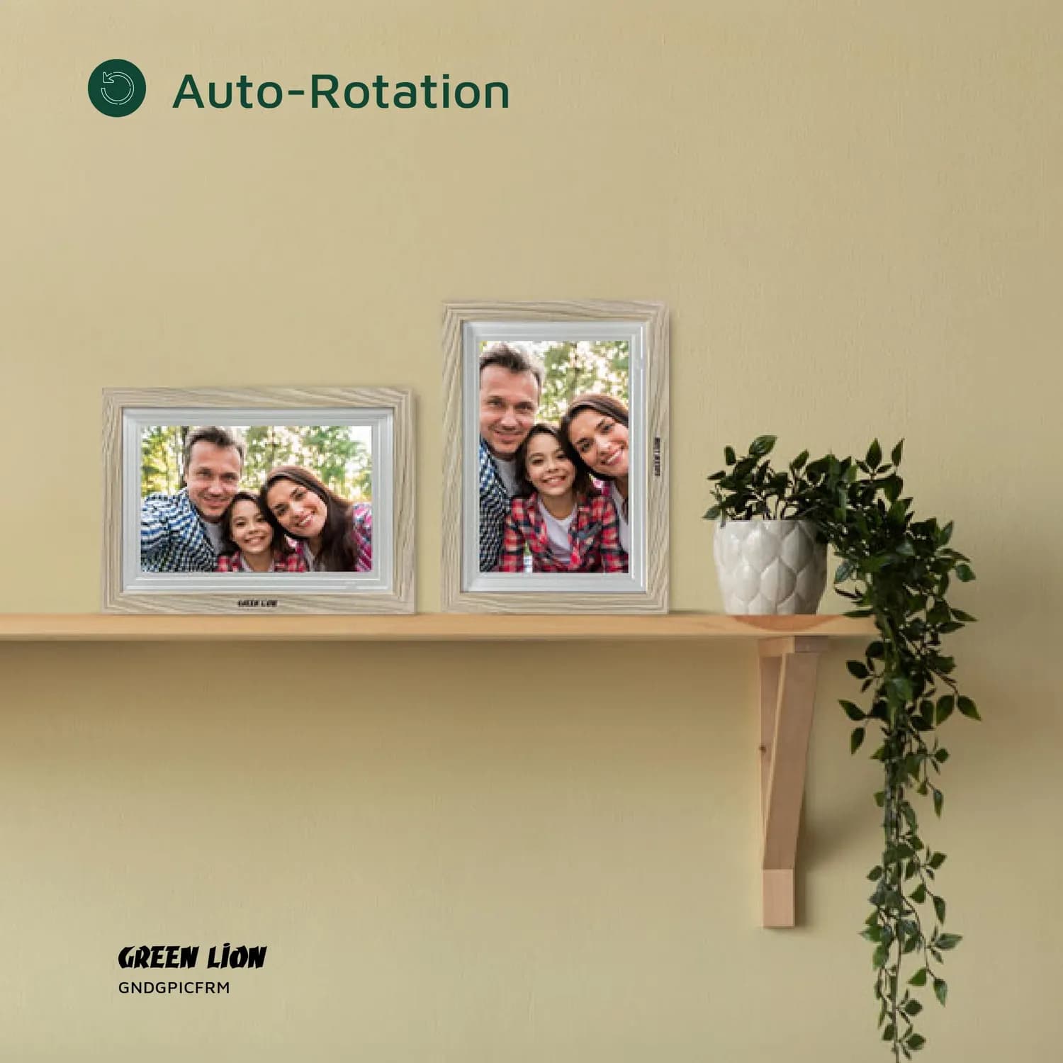 Green Lion Digital Picture Frame - 10.1" Touchscreen, WiFi, Black 3