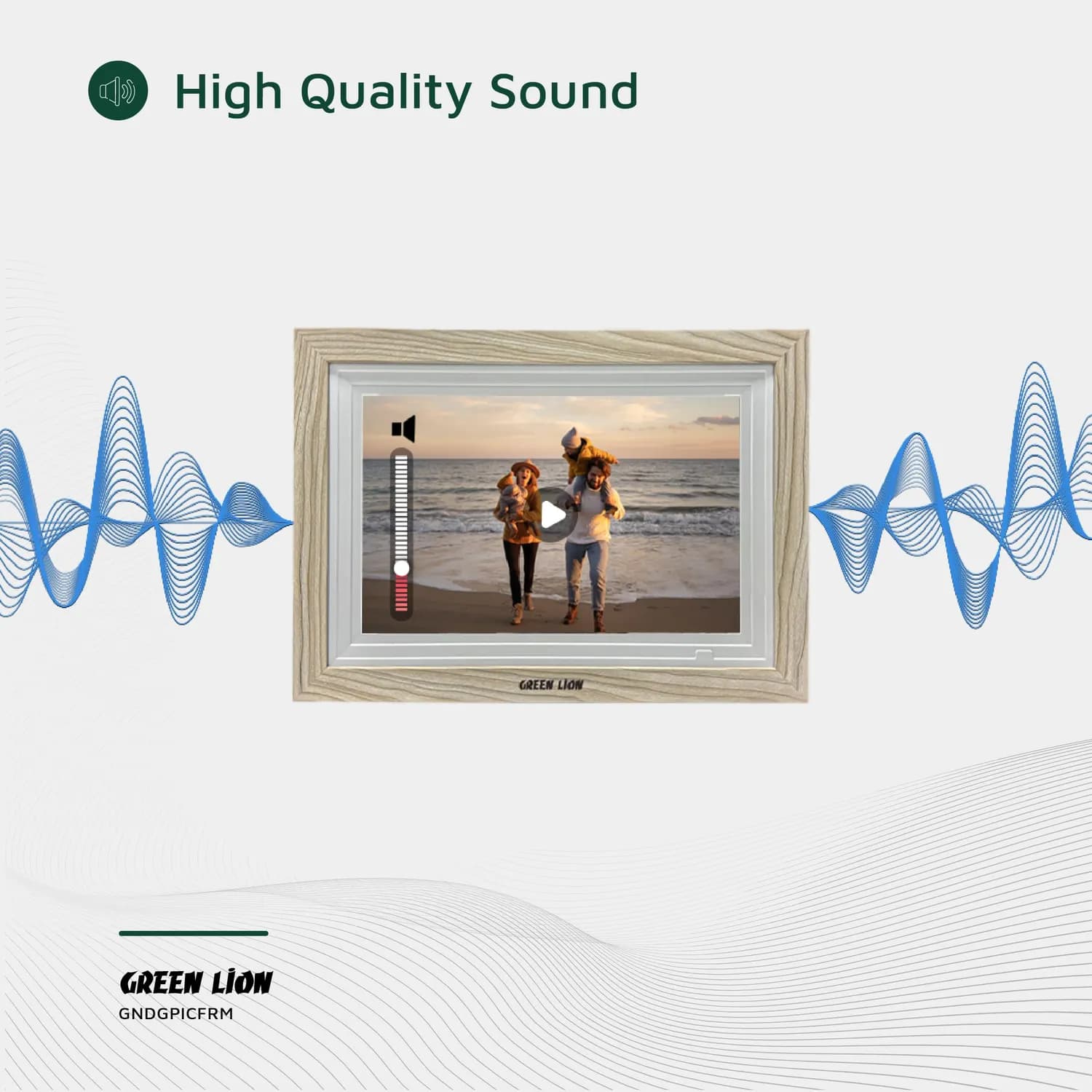 Green Lion Digital Picture Frame - 10.1" Touchscreen, WiFi, Black 4
