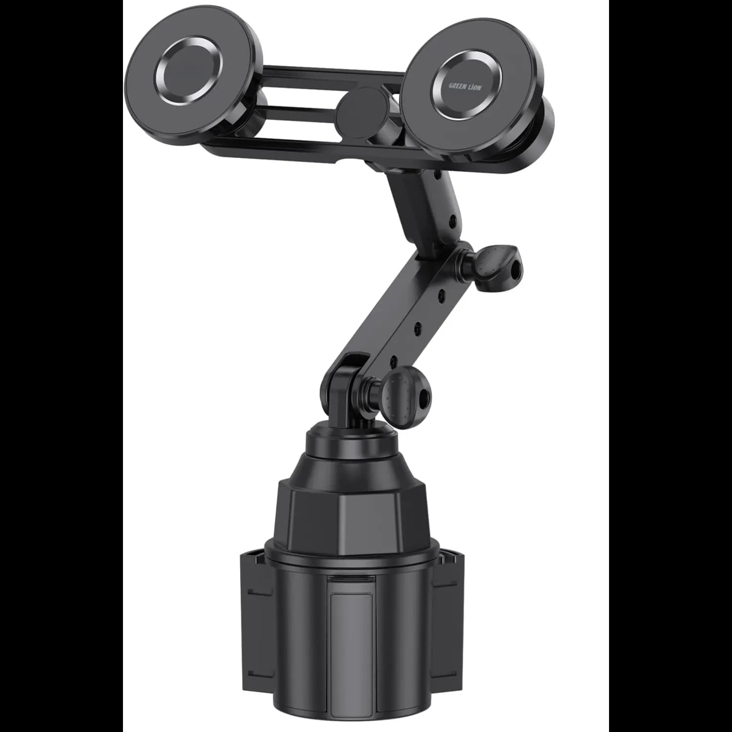 Green Lion Dual Phone Holder with Cup Mount - 360° Rotation, Black 1 Green Lion Dual Phone Holder with Cup Mount - 360° Rotation, Black 1