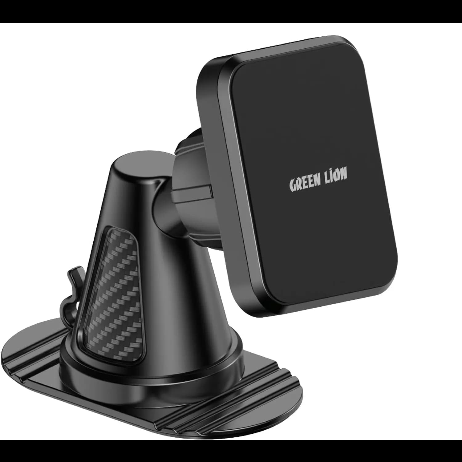 Green Lion Dash Force Magnetic Car Holder - 360° Rotatable, Black 4