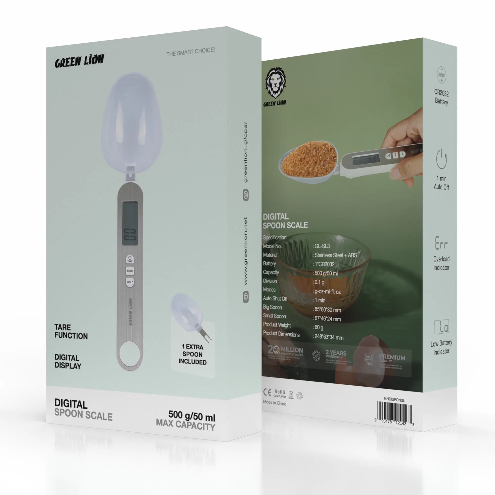 Green Lion Digital Spoon Scale - Silver 2