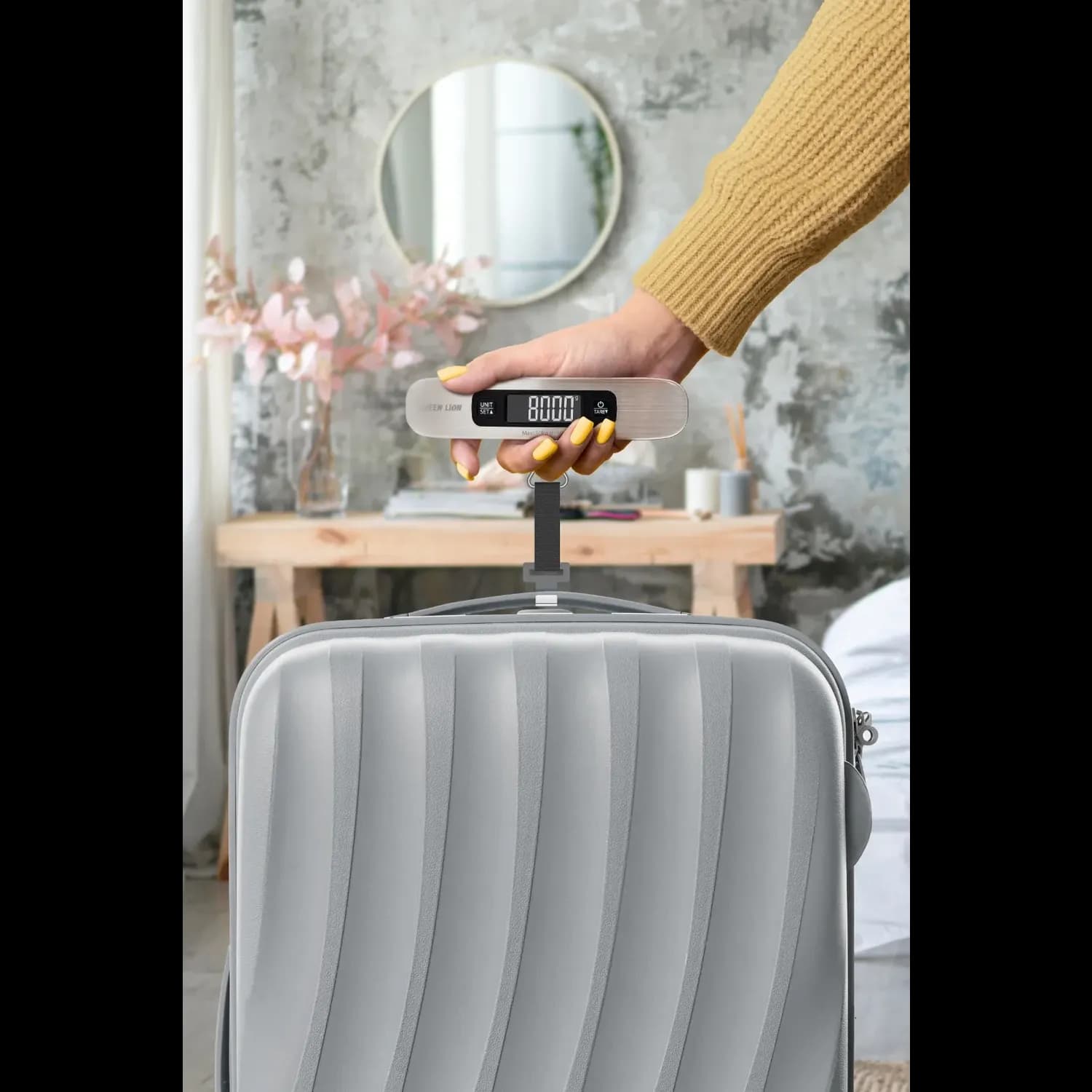 Green Lion Luggage Scale - 50kg, Silver 2