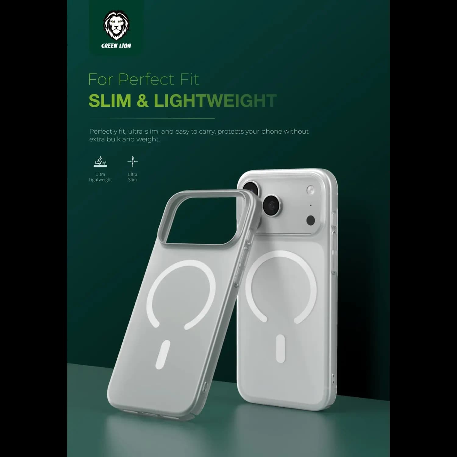 Green Lion iPhone 17 Pro Max Case - Military-Grade Drop Protection, Matte 4