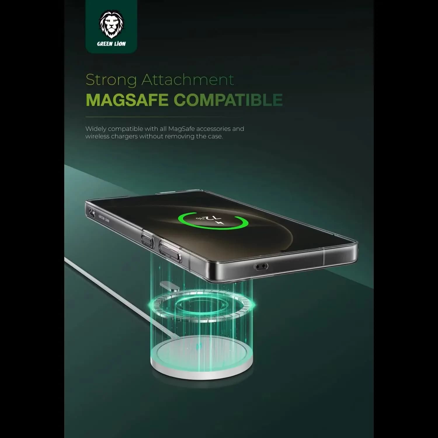 Green Lion Clear Case Galaxy S26 Plus - Anti-Fingerprint, Shockproof 2