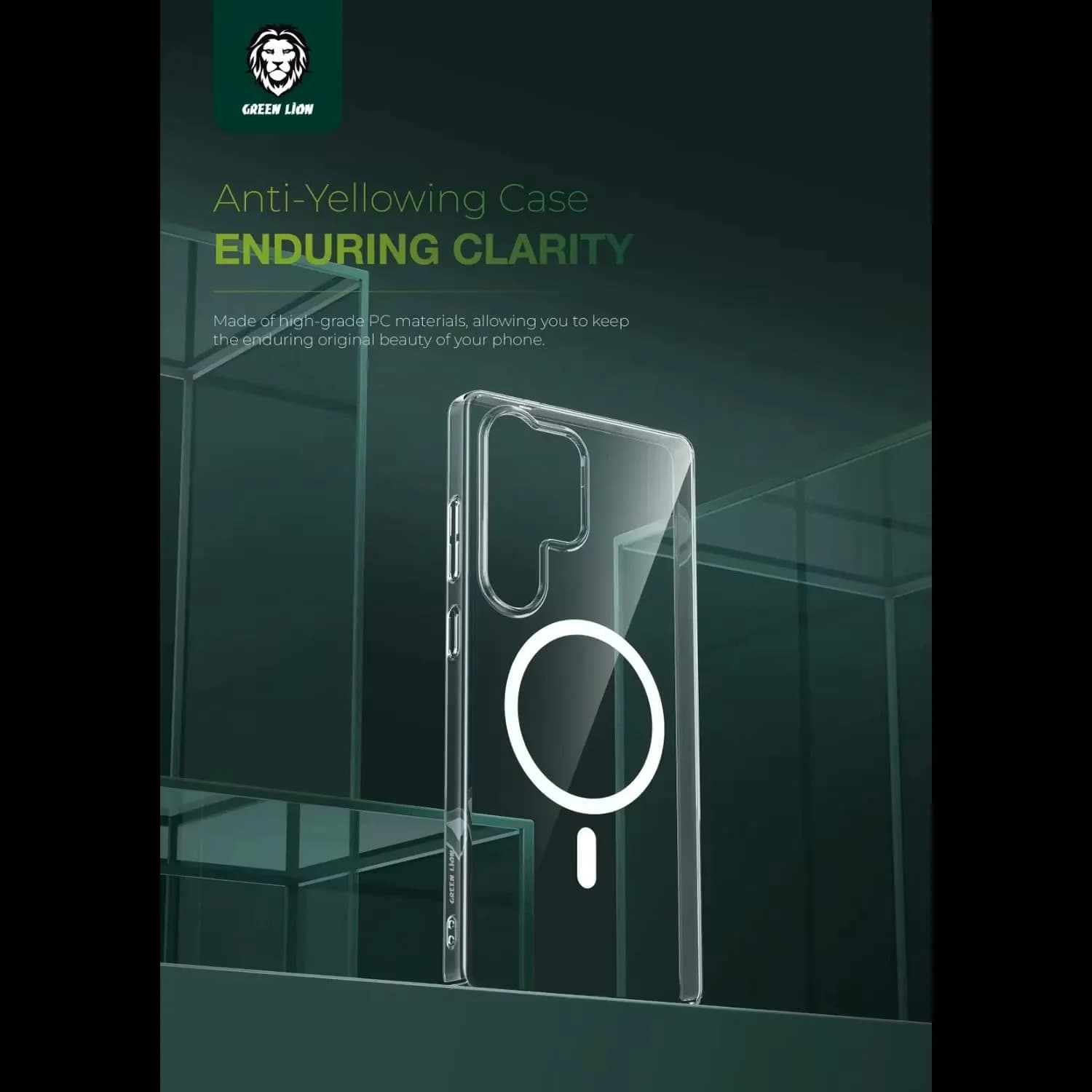Green Lion Clear Case Galaxy S26 Plus - Anti-Fingerprint, Shockproof 5