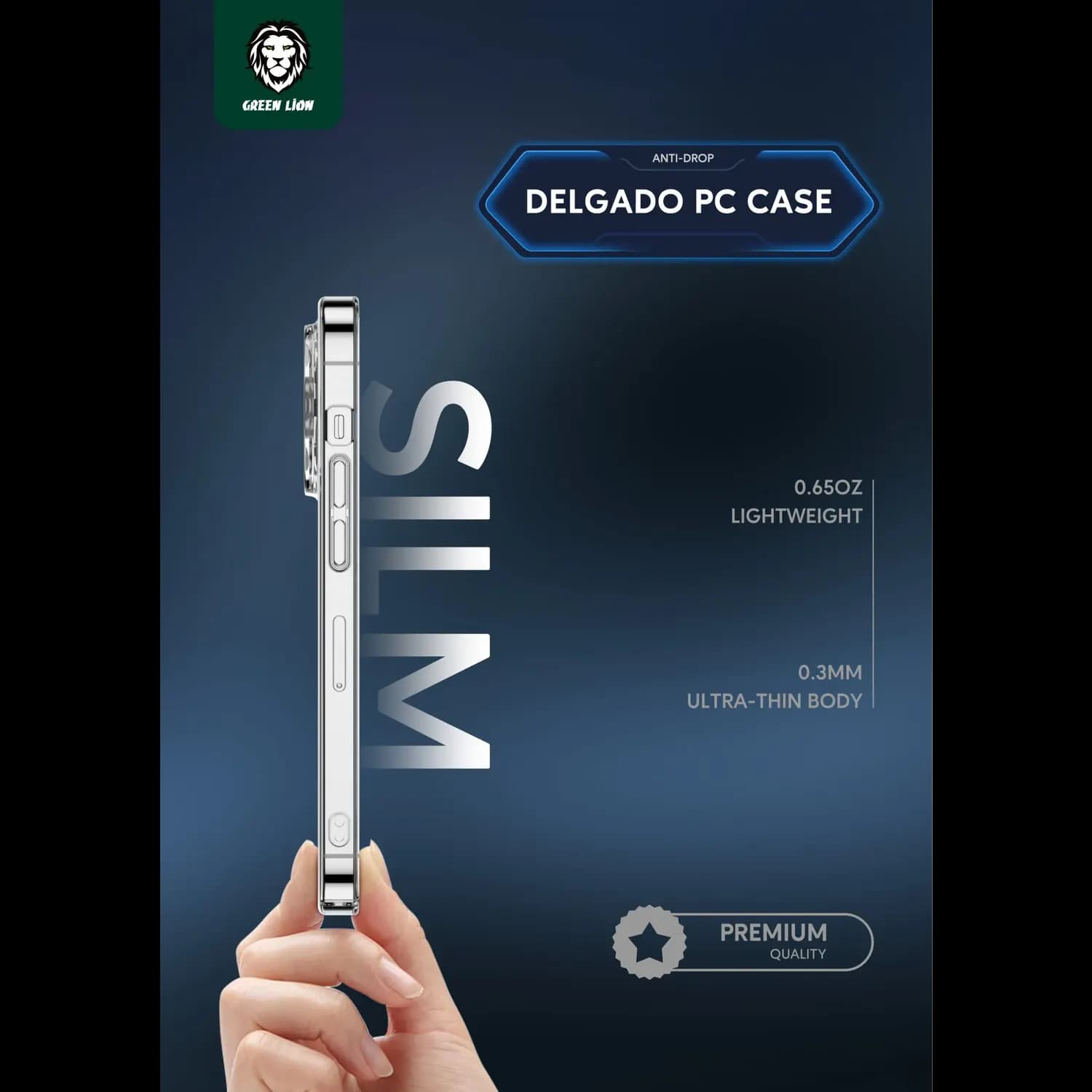 Green Lion Case iPhone 14 - Military-Grade Drop Protection, Clear 3