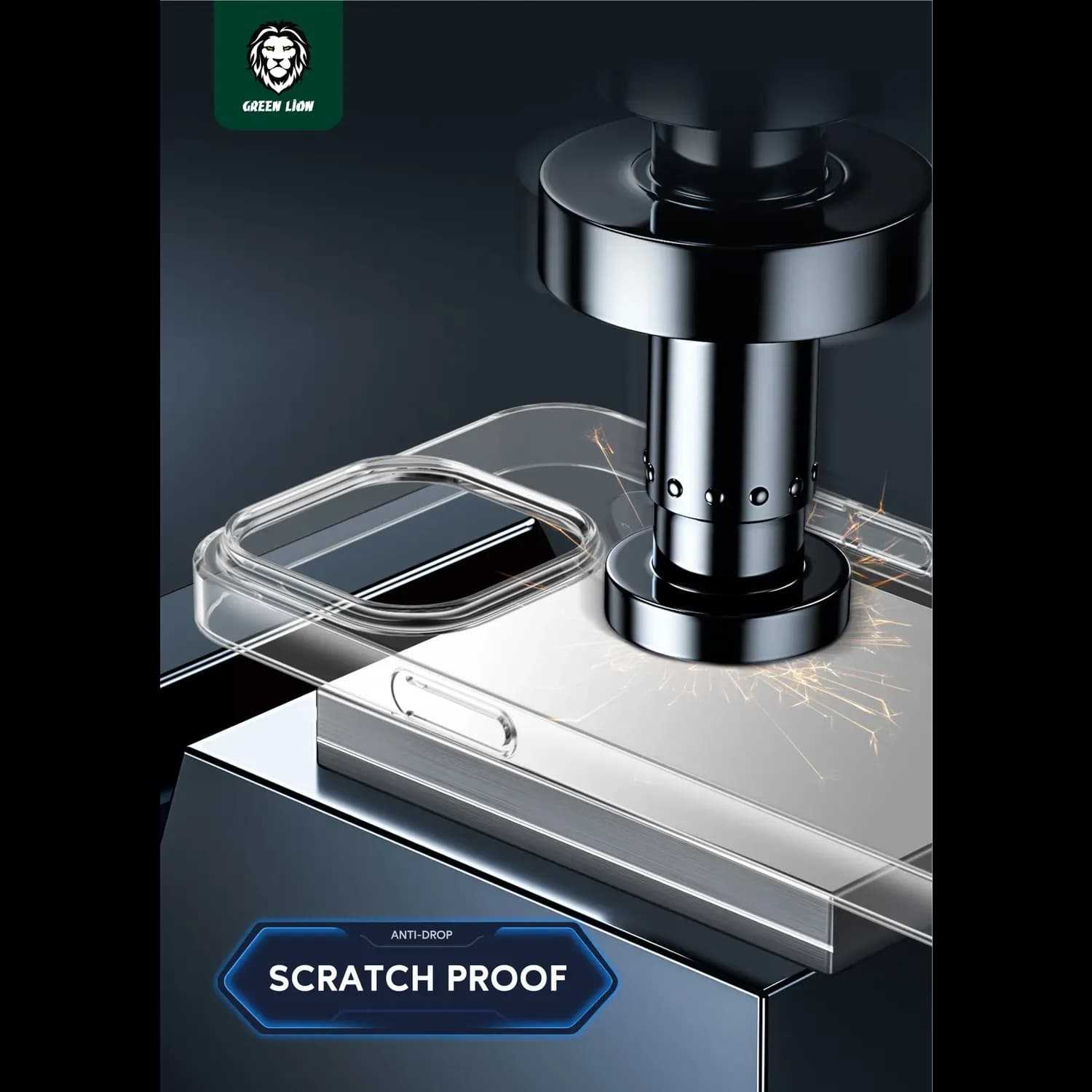 Green Lion Case iPhone 14 - Military-Grade Drop Protection, Clear 4