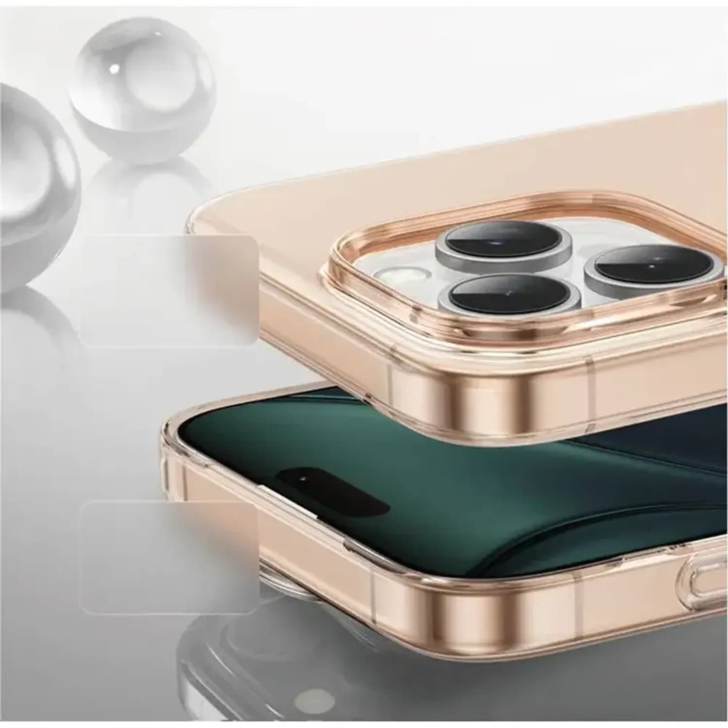 Green Lion iPhone 16 Pro Case - Military-Grade Drop Protection, Desert Titanium 4