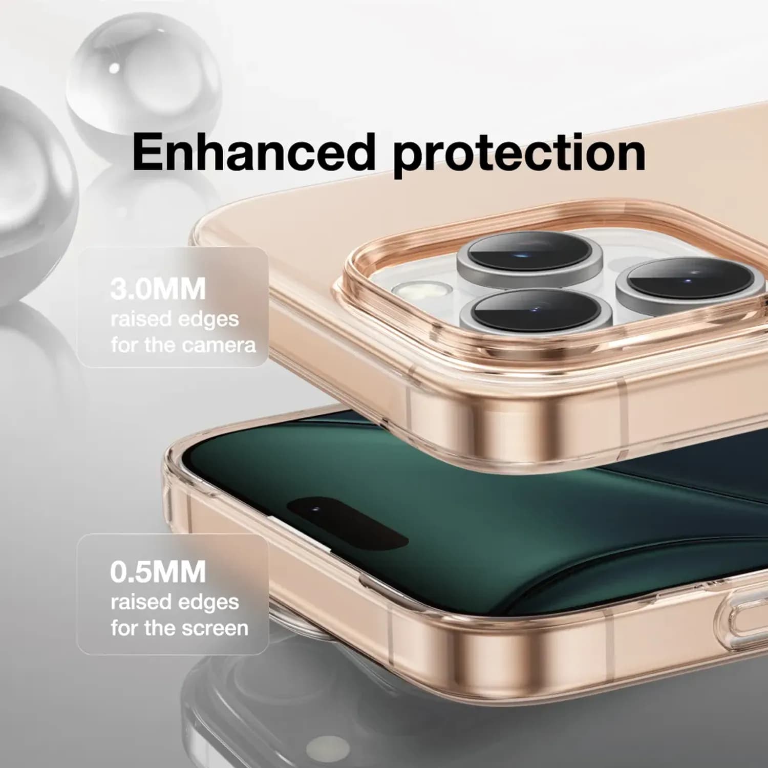Green Lion PC Case Delgado iPhone 16 Pro Max - Silicone, Desert Titanium 4