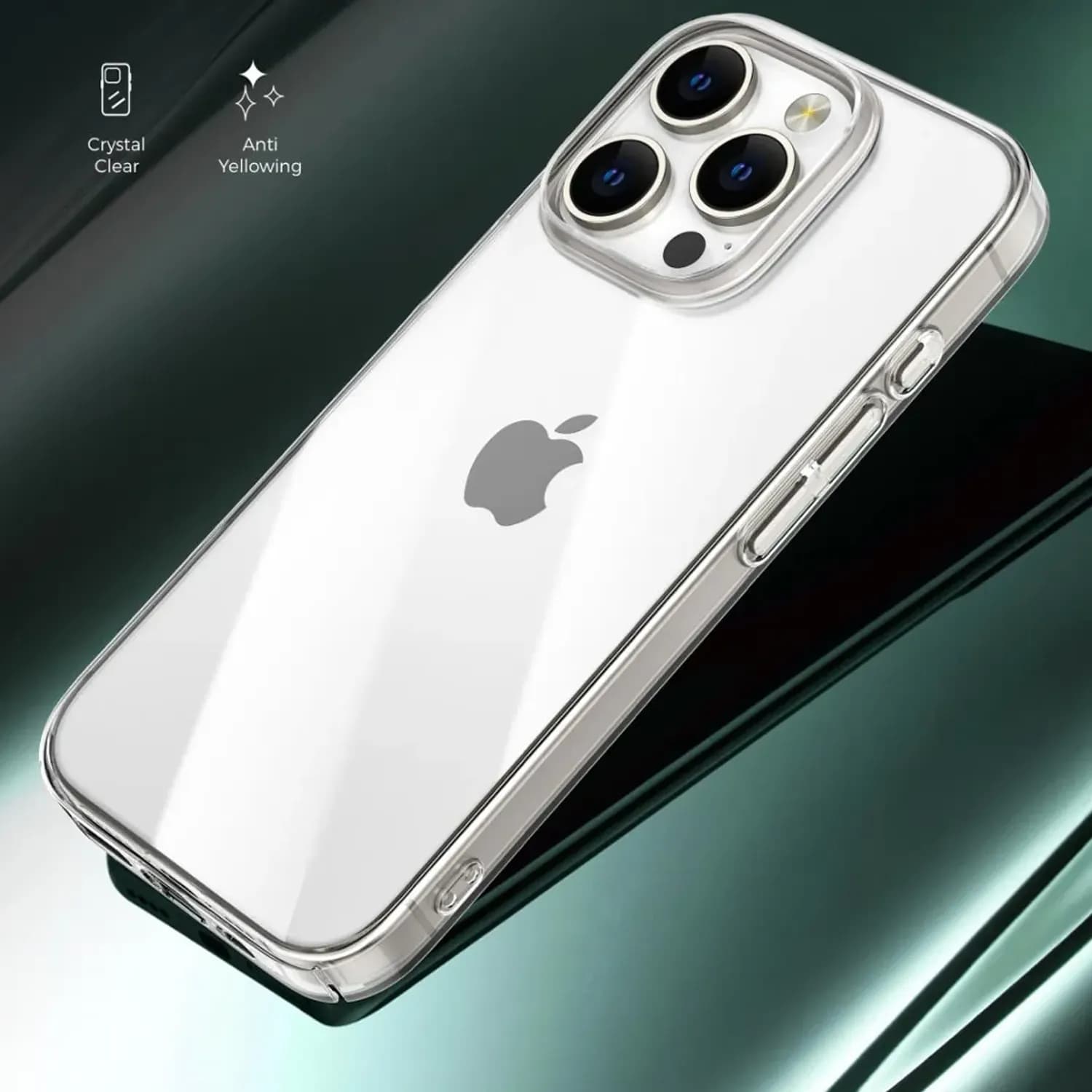 Green Lion Phone Case iPhone 16 Plus- Military-Grade Drop Protection, Clear 4
