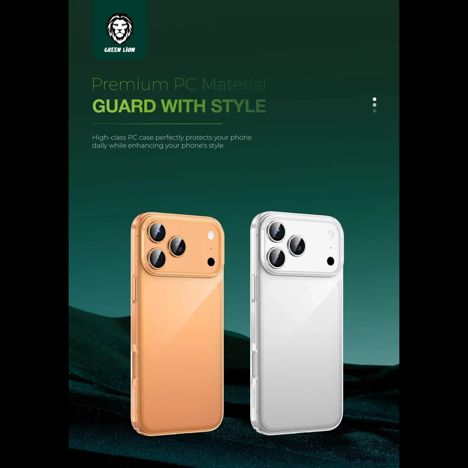 Green Lion iPhone 17 Pro Max Case - Military-Grade Clear 4