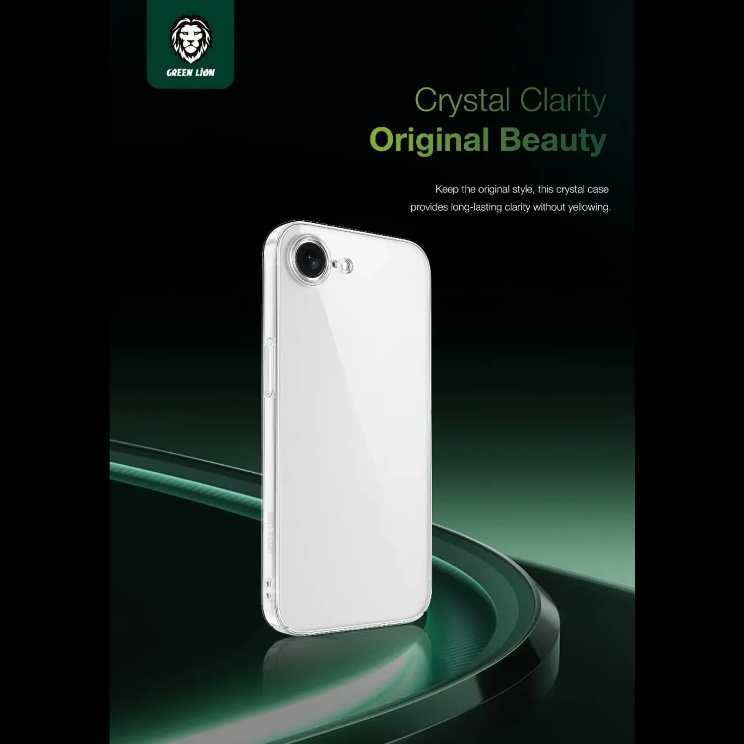 Green Lion iPhone 16 SE Case Delgado - Camera Protection, Clear 3