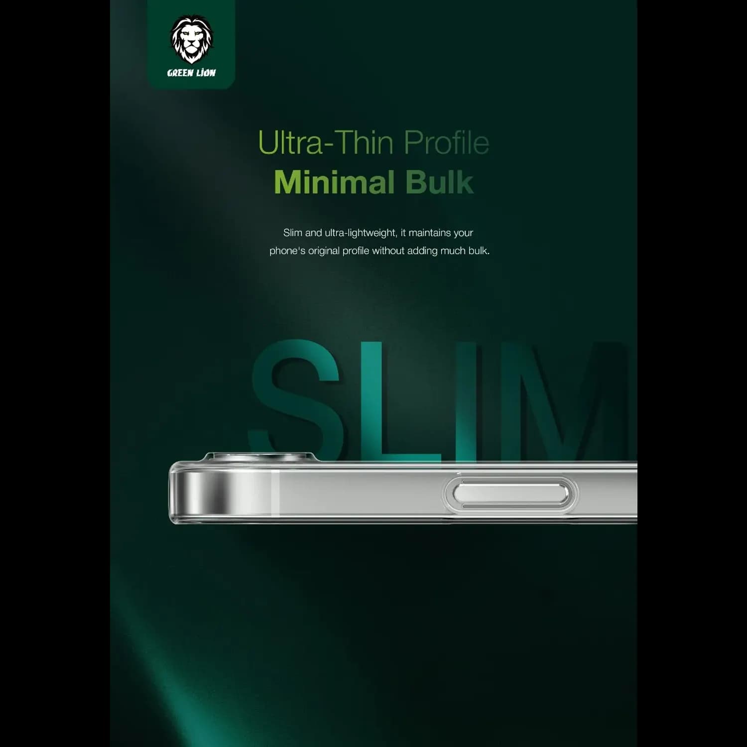 Green Lion iPhone 16 SE Case Delgado - Camera Protection, Clear 4