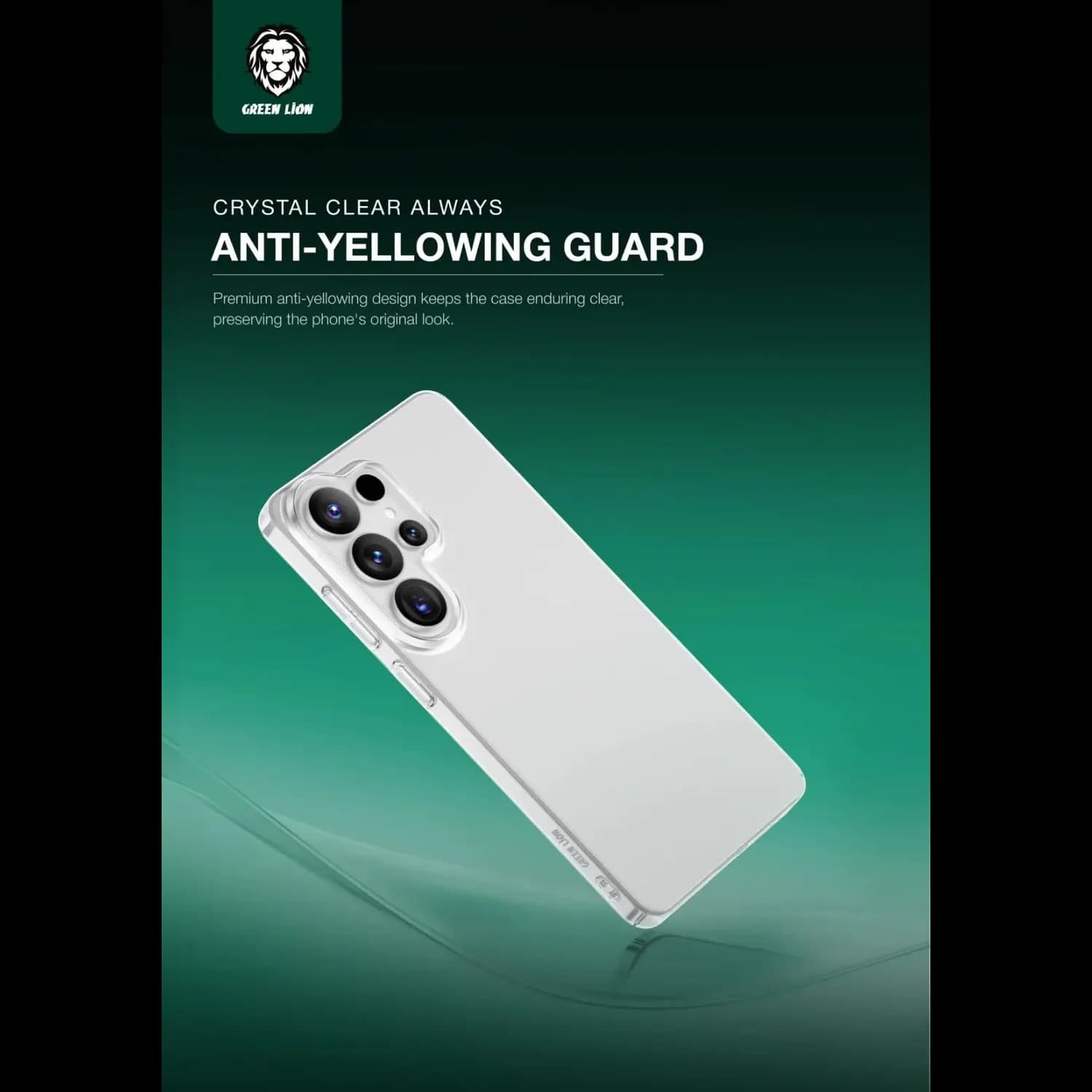 Green Lion PC Case Samsung S25 Ultra - Polycarbonate, Clear 4