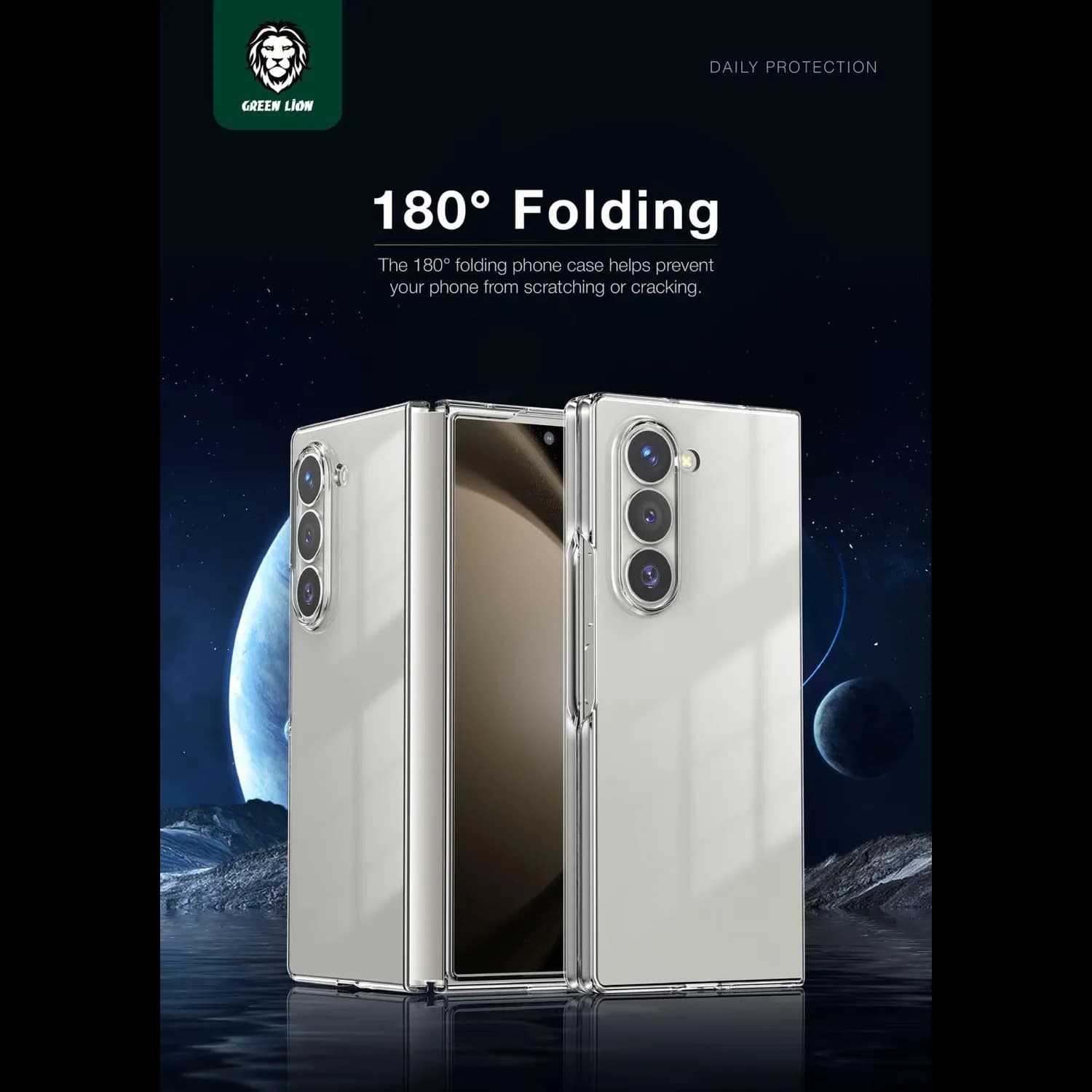 Green Lion Clear Case Galaxy S26 Plus - Anti-Fingerprint, Shockproof 4