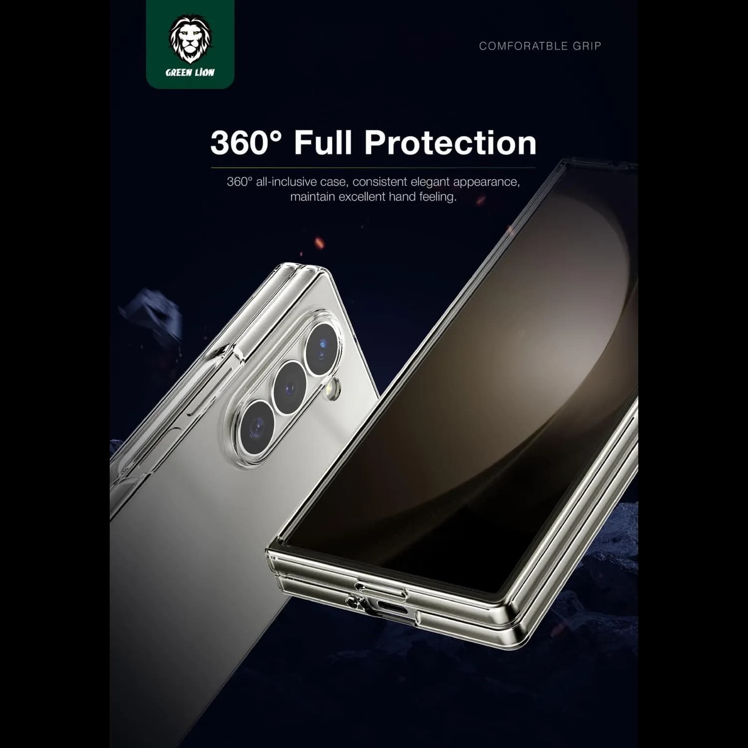 Green Lion Clear Case Galaxy S26 Plus - Anti-Fingerprint, Shockproof 5