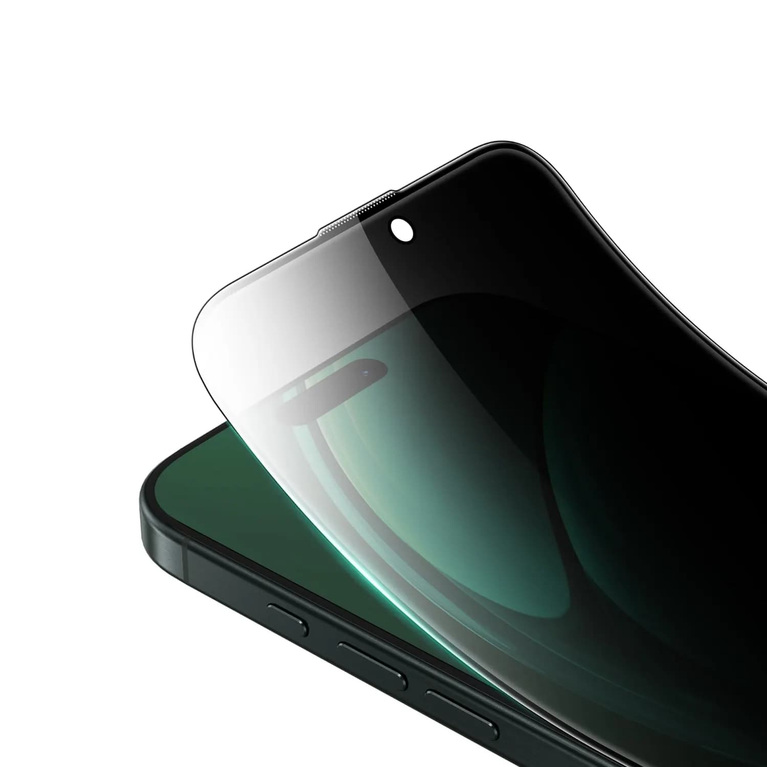 Green Lion Privacy Screen Protector iPhone 16 - Anti-Spy, Black Edge 1
