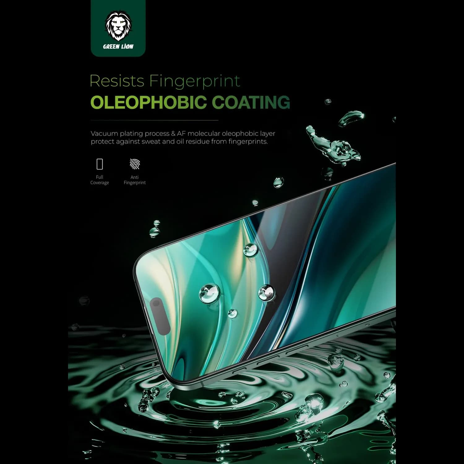 Green Lion Screen Protector iPhone 16 Pro 6.3" - PET HD, Clear 2