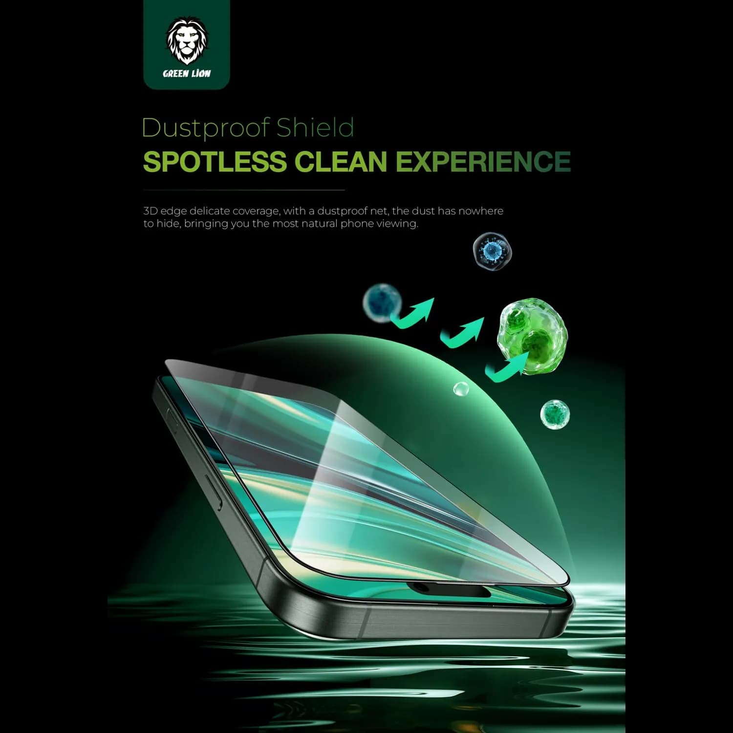 Green Lion Screen Protector iPhone 16 Pro 6.3" - PET HD, Clear 5