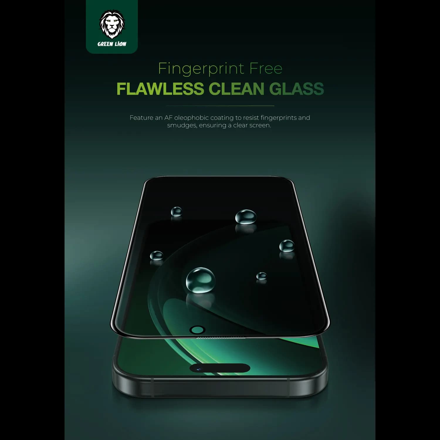 Green Lion Privacy Screen Protector iPhone 16 Pro Max - Anti-Spy, Black Edge 3