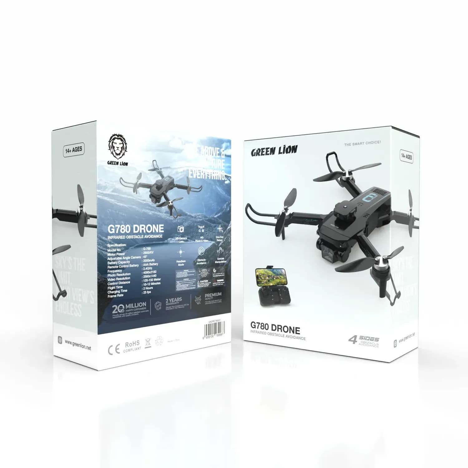 Green Lion Drone - Camera, Obstacle Avoidance, Gray 4