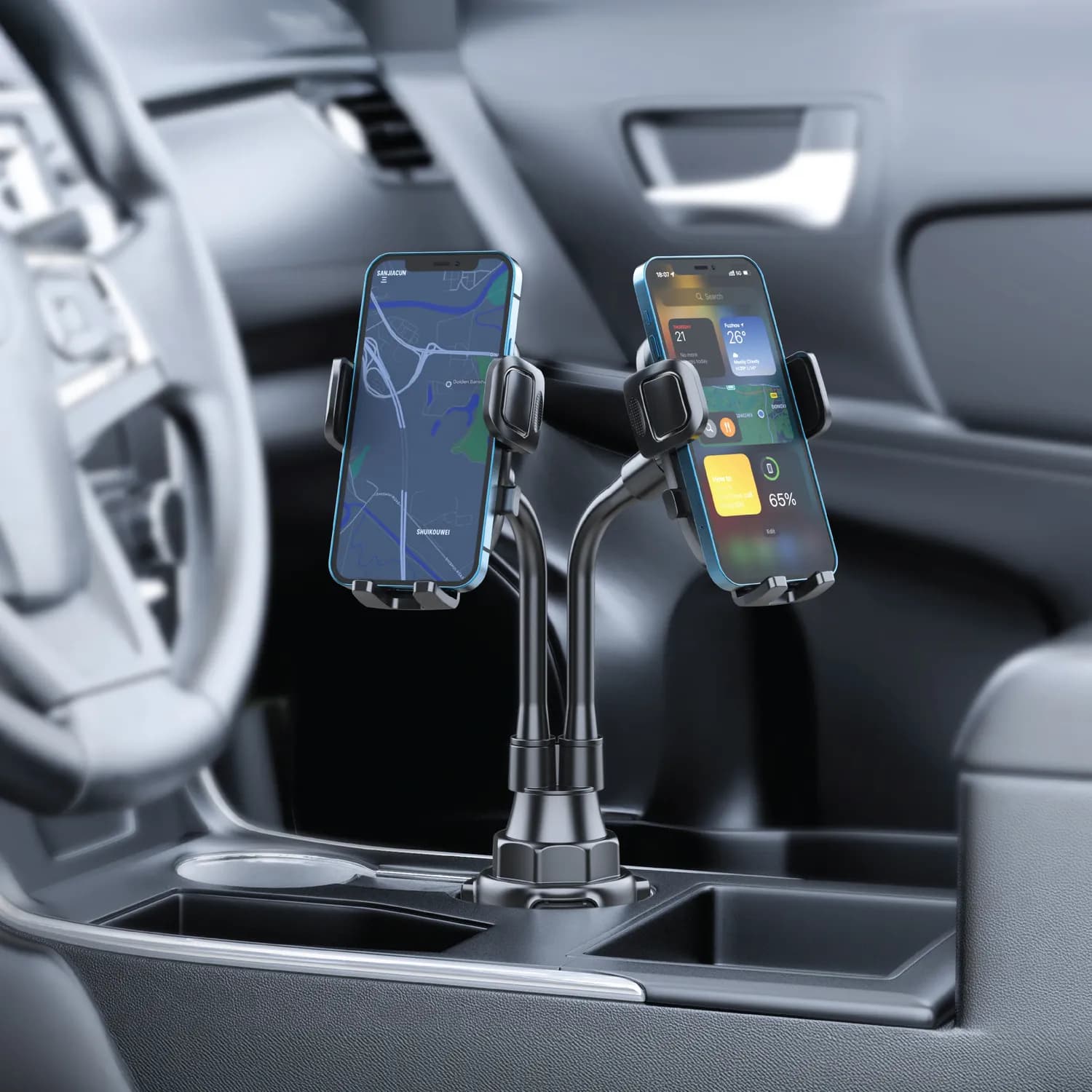 Green Lion Car Phone Holder Dual Drive - Universal, Black 2