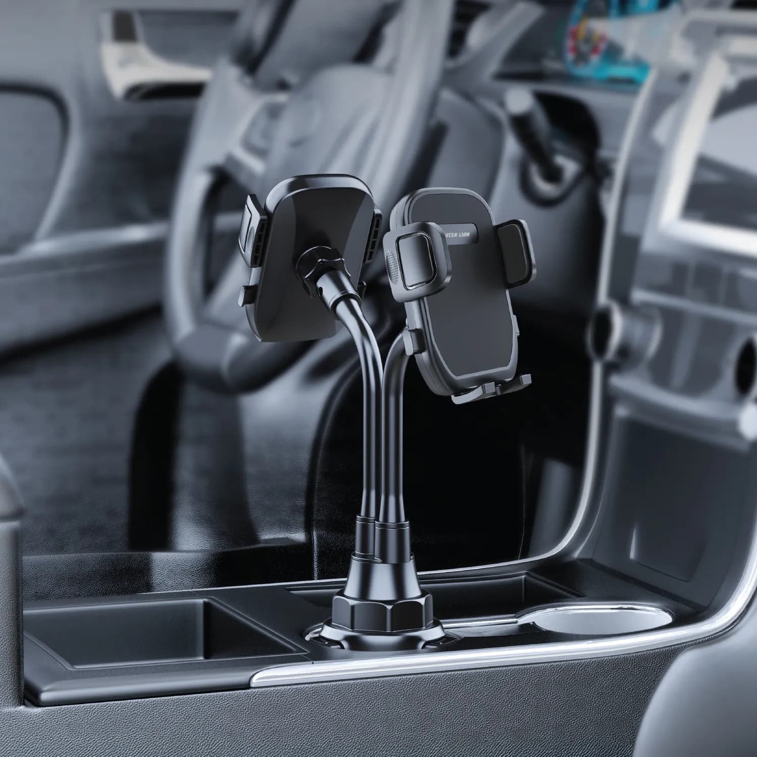 Green Lion Car Phone Holder Dual Drive - Universal, Black 3