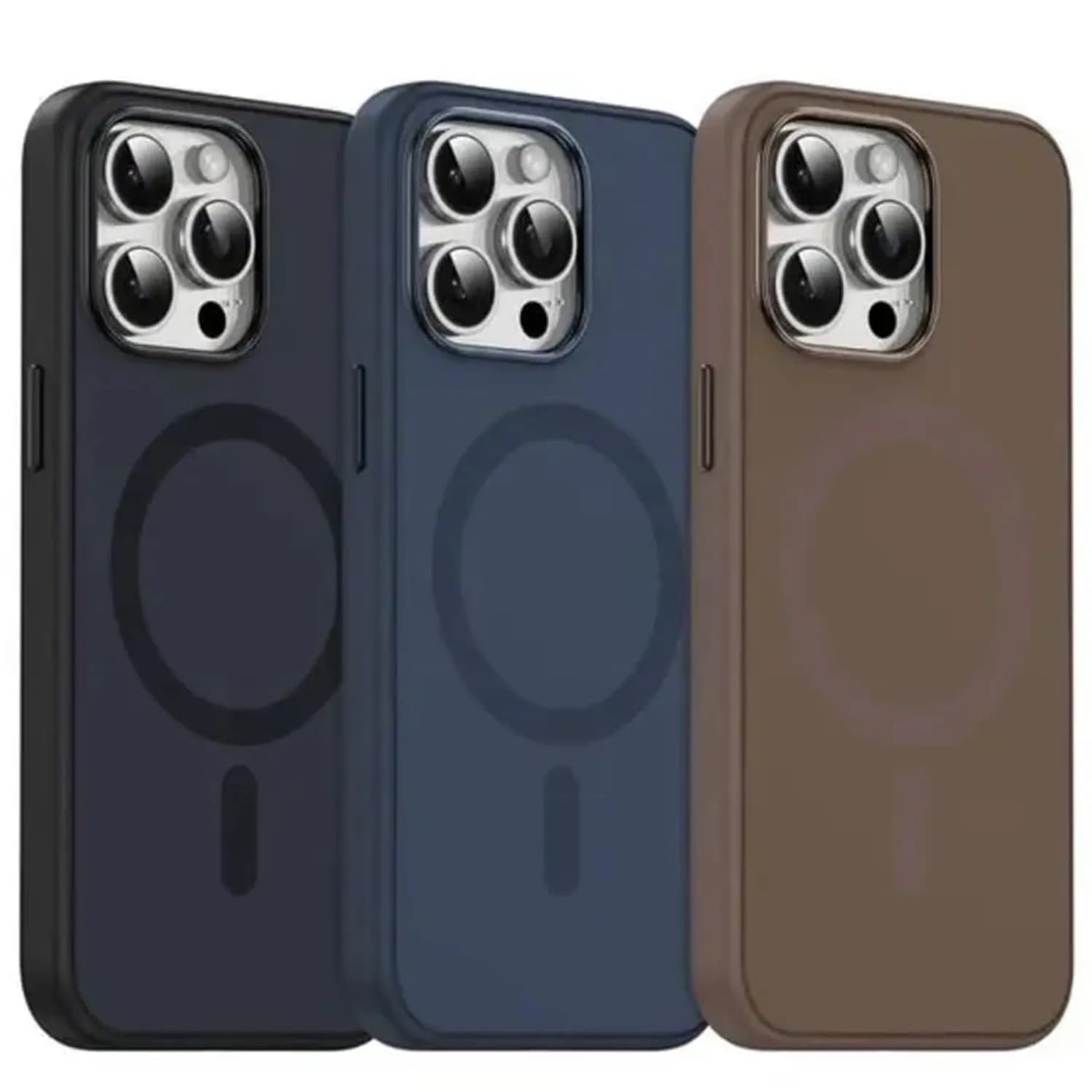 Green Lion Silicone Case iPhone 15 Pro - Duo Liquid, Dark Blue 3