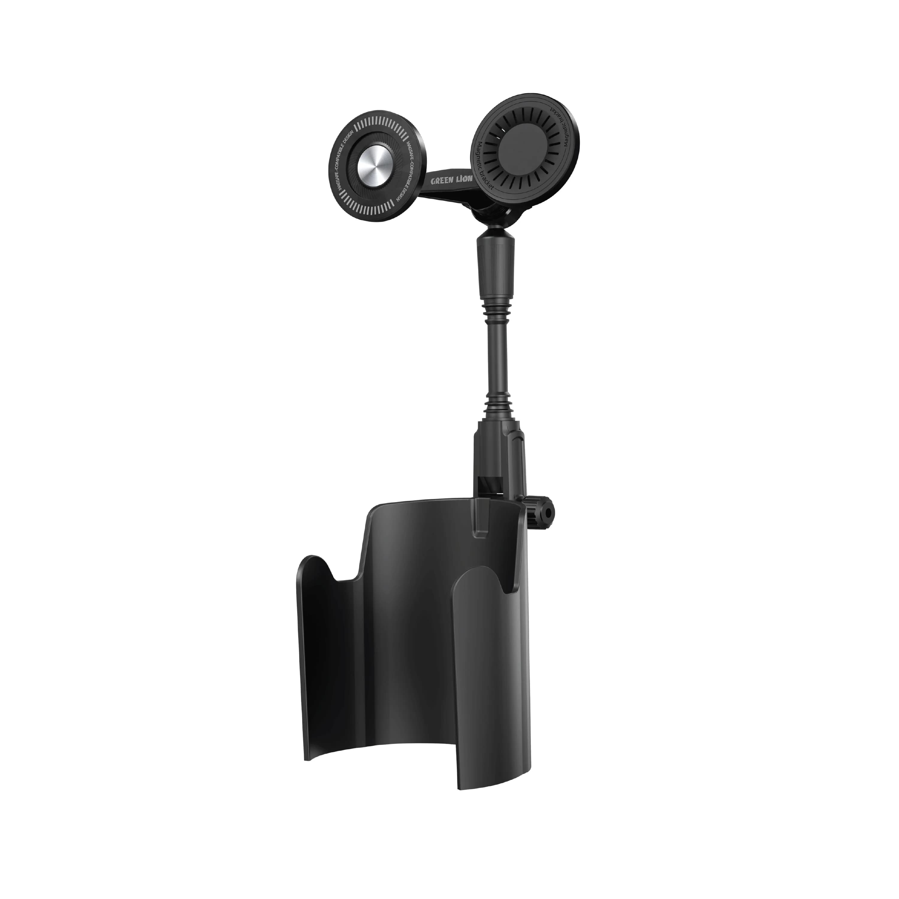 Green Lion Car Cup Holder DUO MAG GX-68 - Dual 360° Rotation, Black 1 Green Lion Car Cup Holder DUO MAG GX-68 - Dual 360° Rotation, Black 1