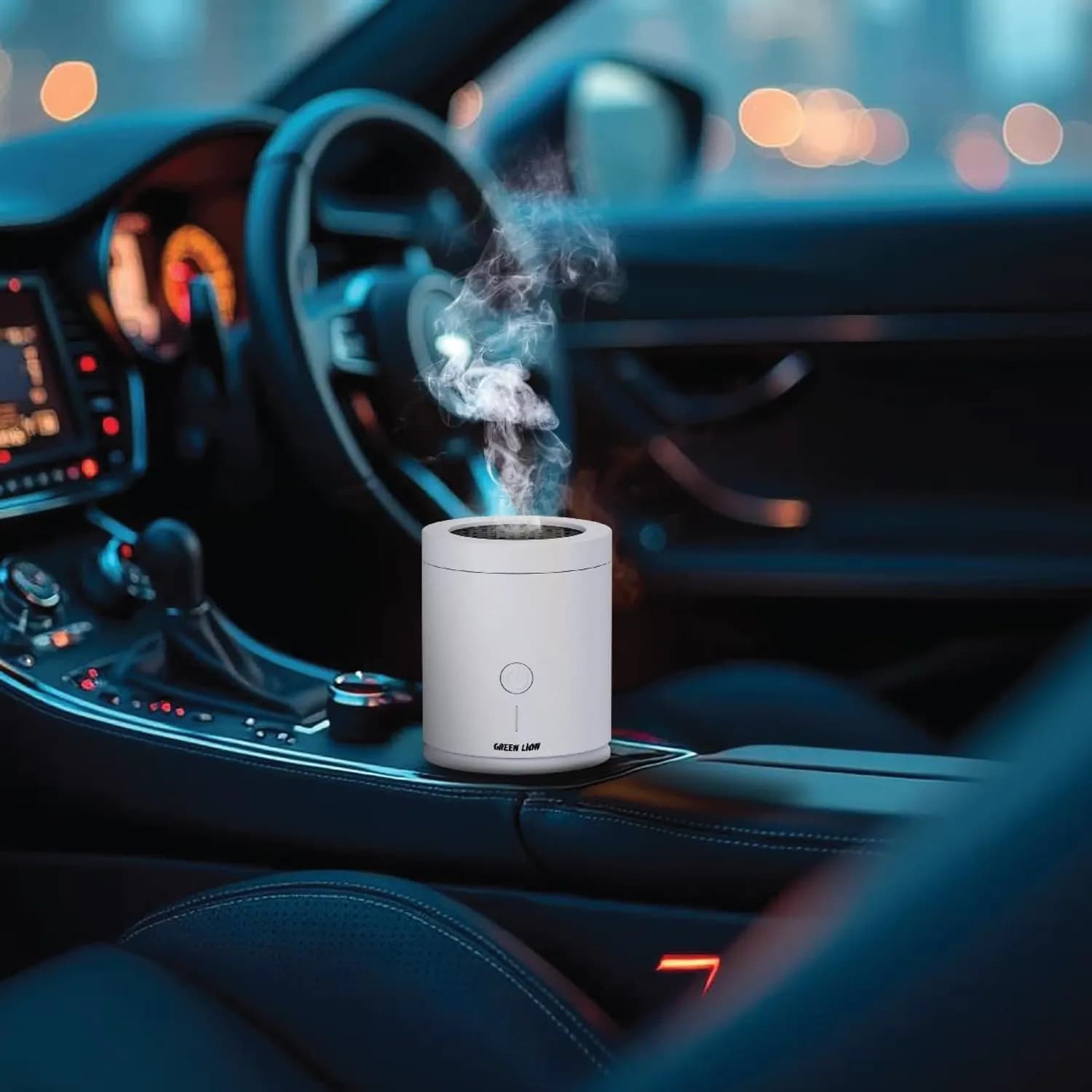 Green Lion Electric Incense Burner Dune Air - USB-C Rechargeable, White — Black 3
