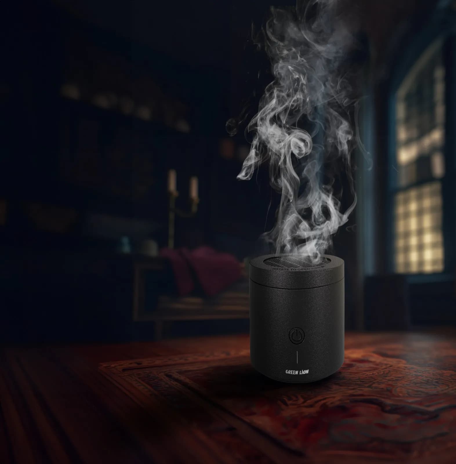 Green Lion Dune Bakhour Incense Burner - Black 3