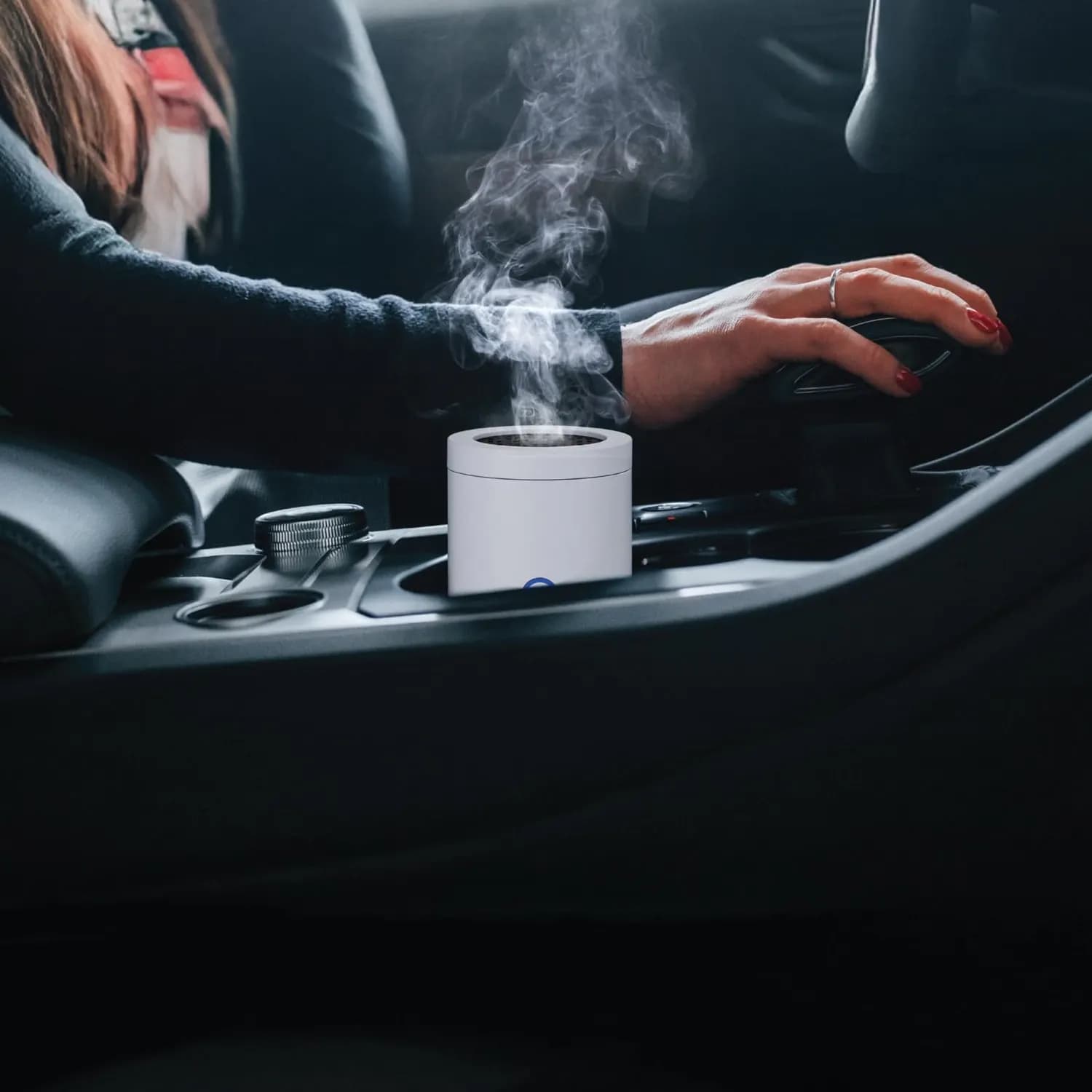 Green Lion Electric Incense Burner Dune Mini - Portable Rechargeable, White — Black 3