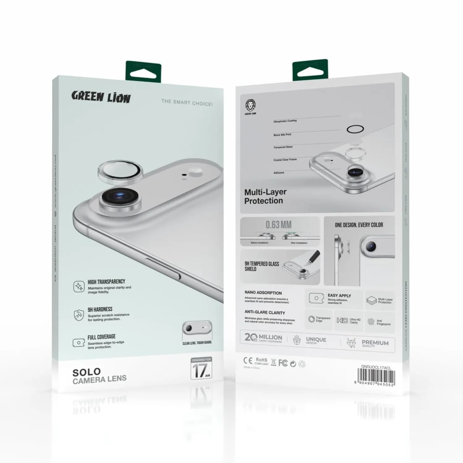 Green Lion Camera Lens Protector - 9H Tempered Glass, Anti-Glare 4